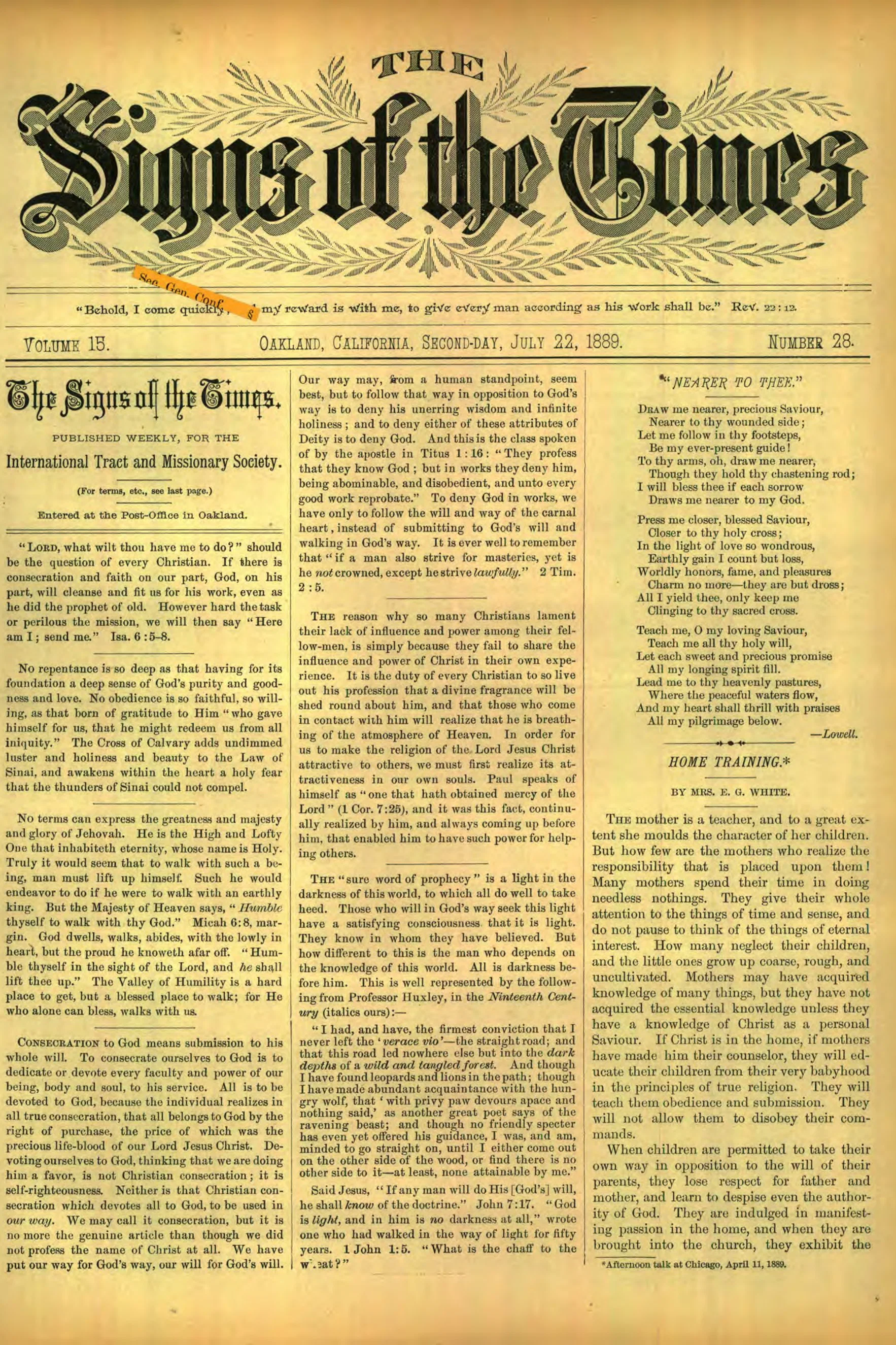 Vol. 15, No. 28.