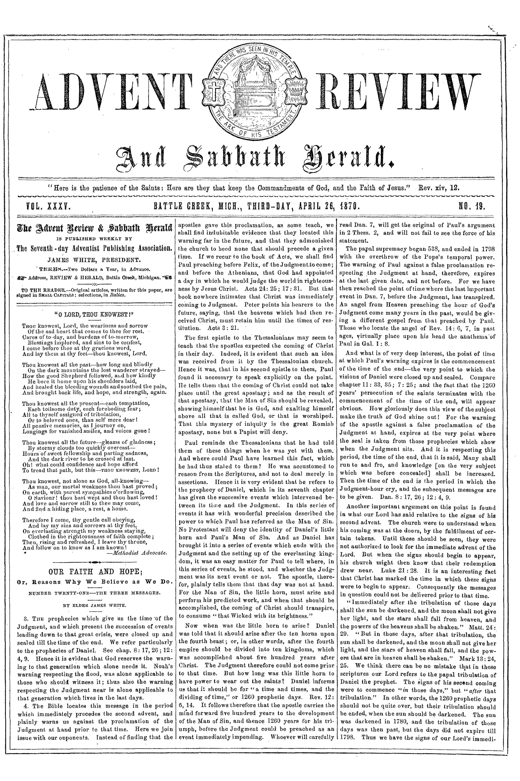 Vol. 35, No. 19.