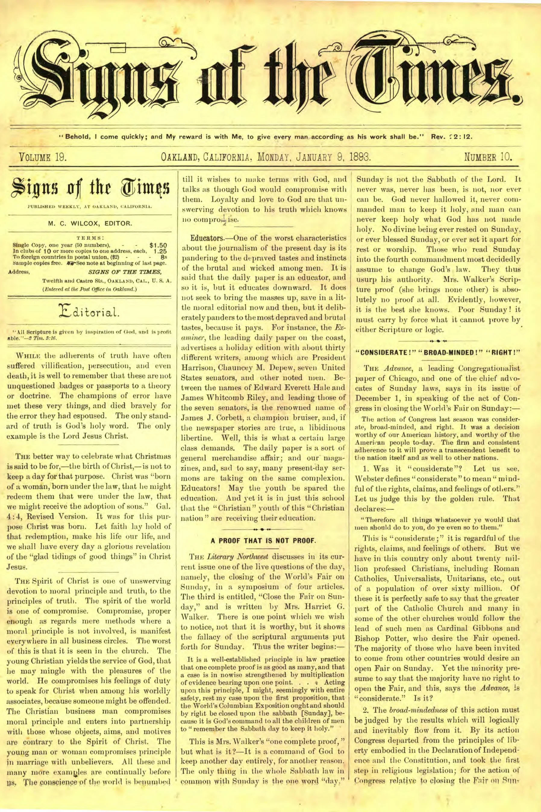Vol. 19, No. 10.