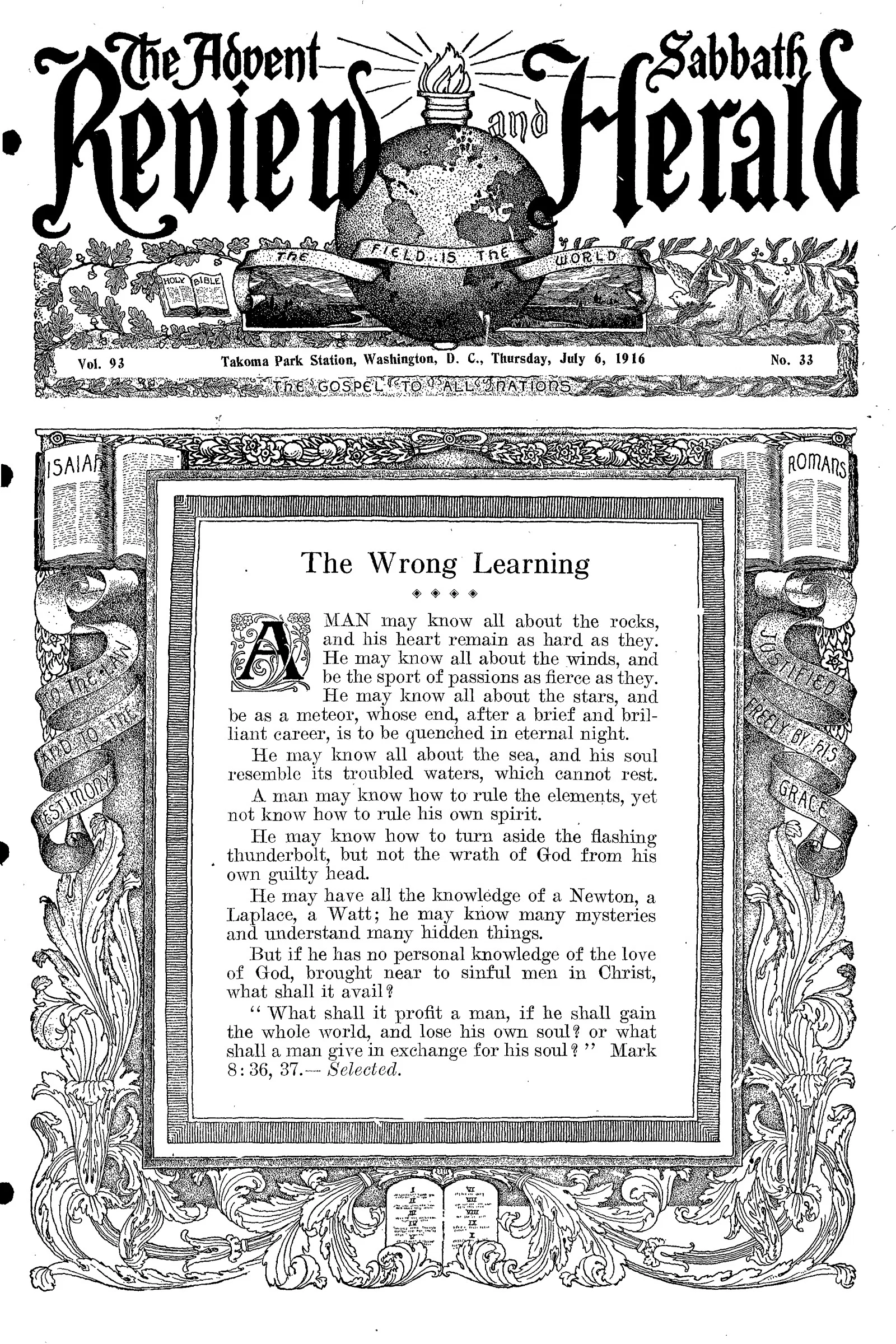 Vol. 93, No. 33.