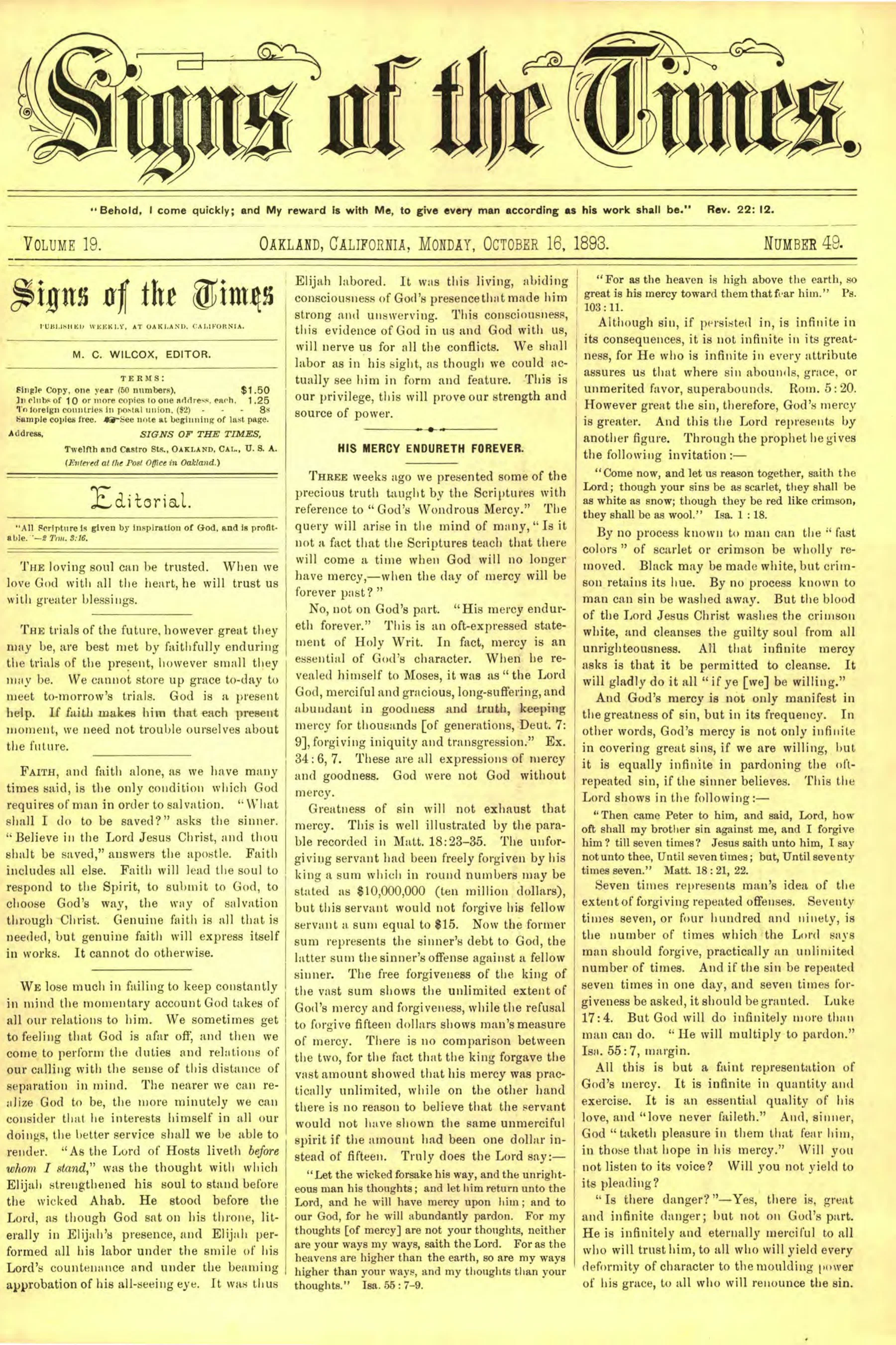 Vol. 19, No. 49.