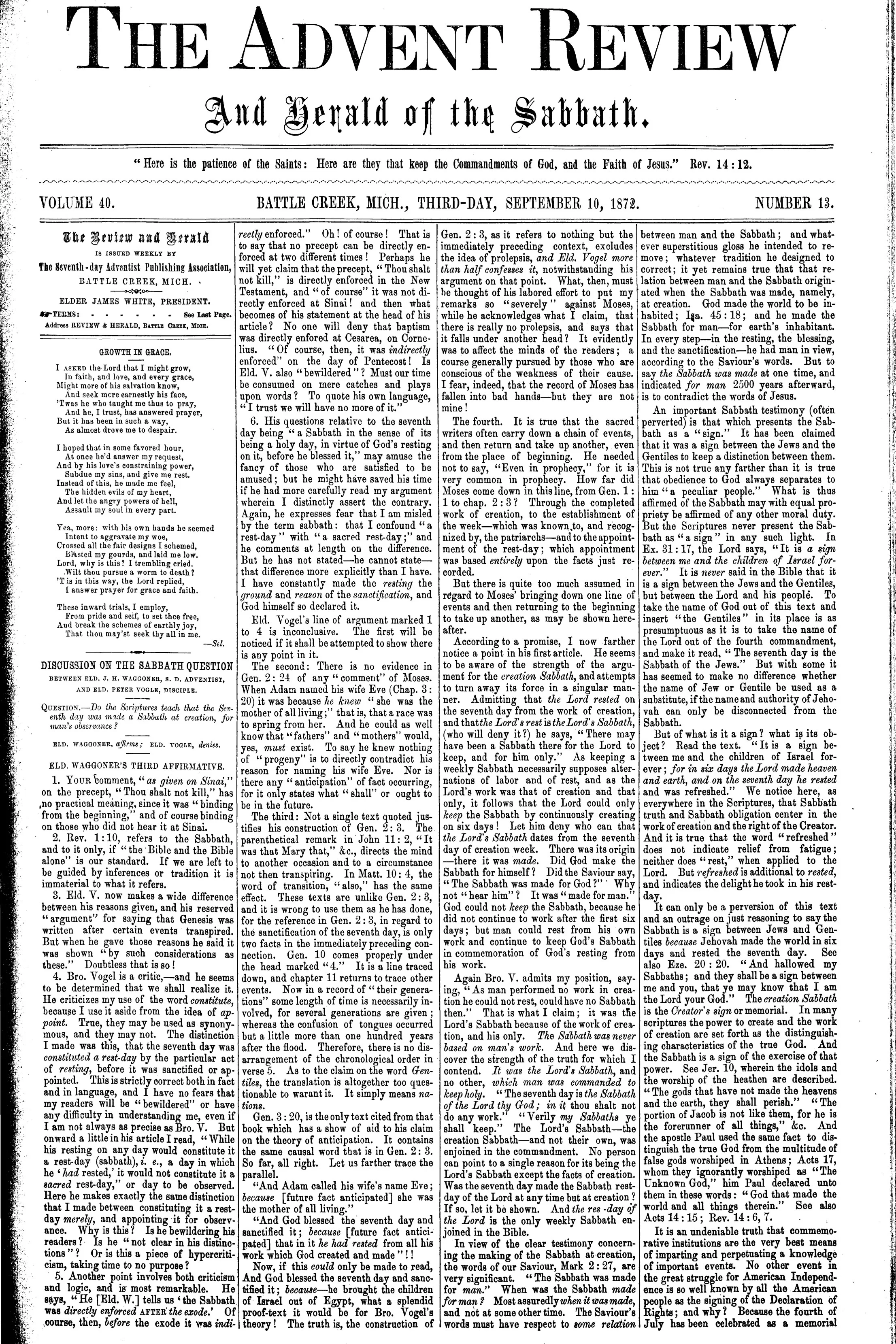 Vol. 40, No. 13.