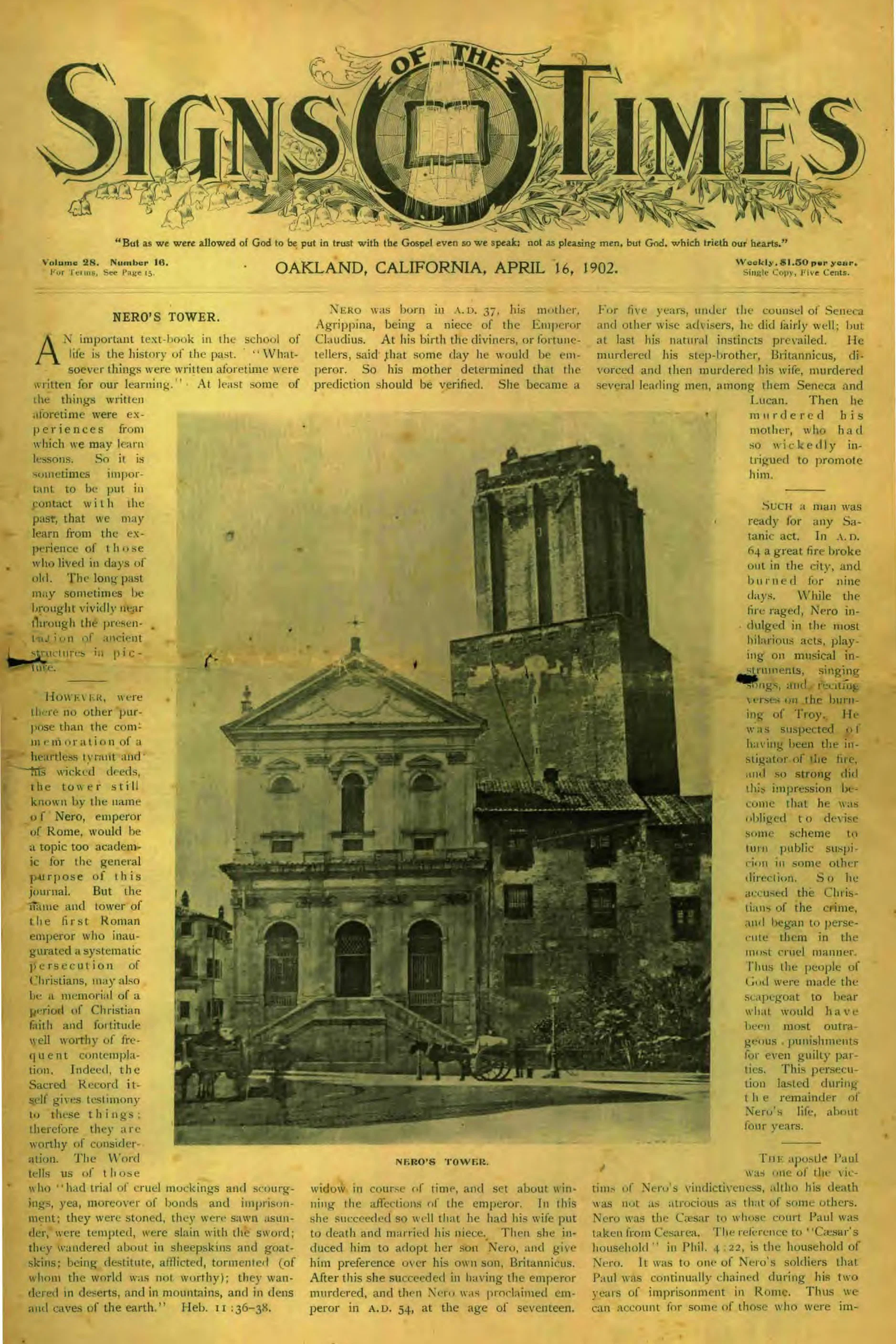 Vol. 28, No. 16.