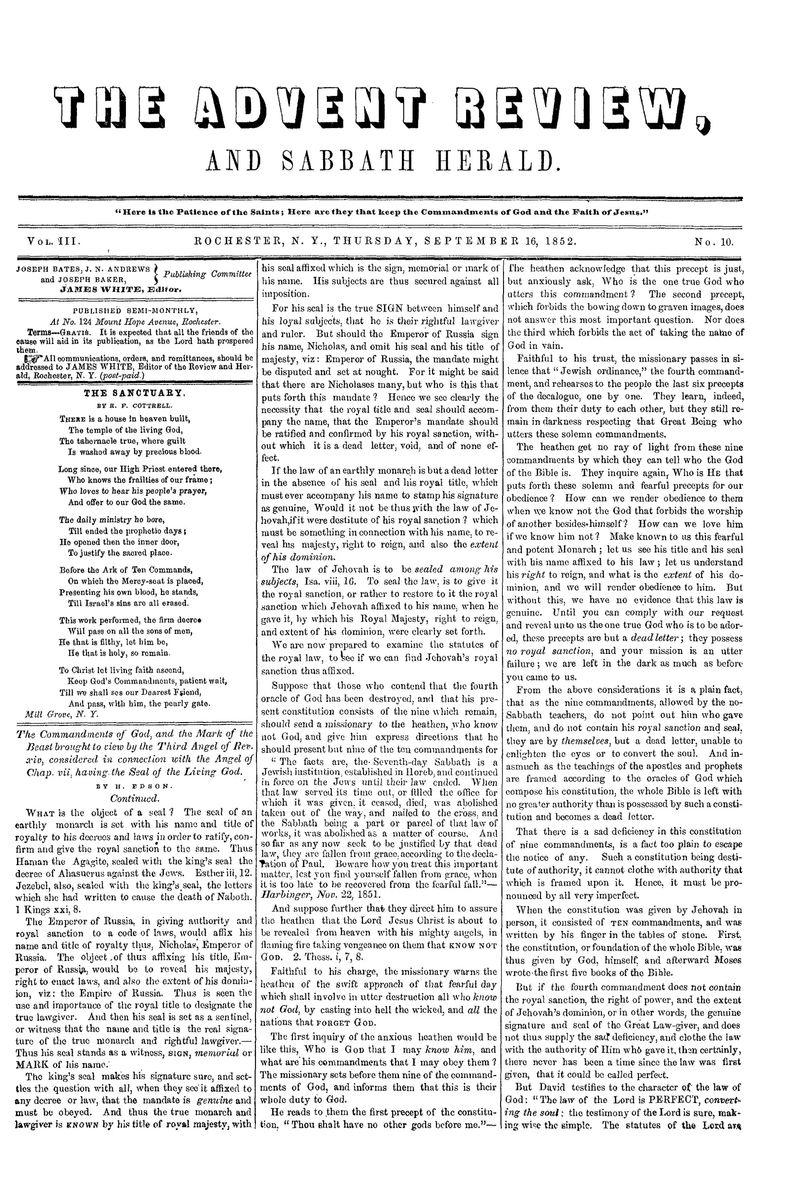Vol. 3, No. 10.