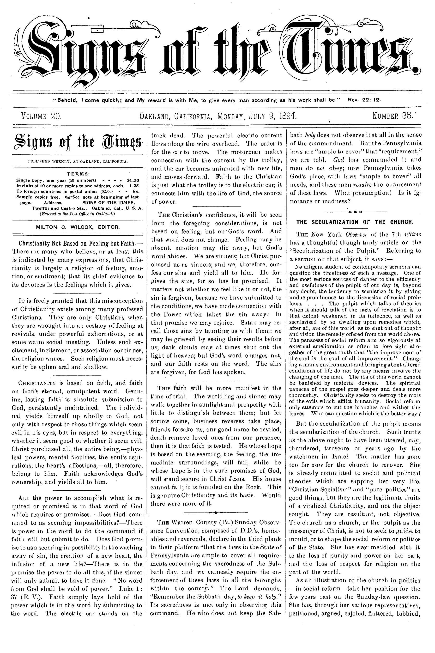 Vol. 20, No. 35.