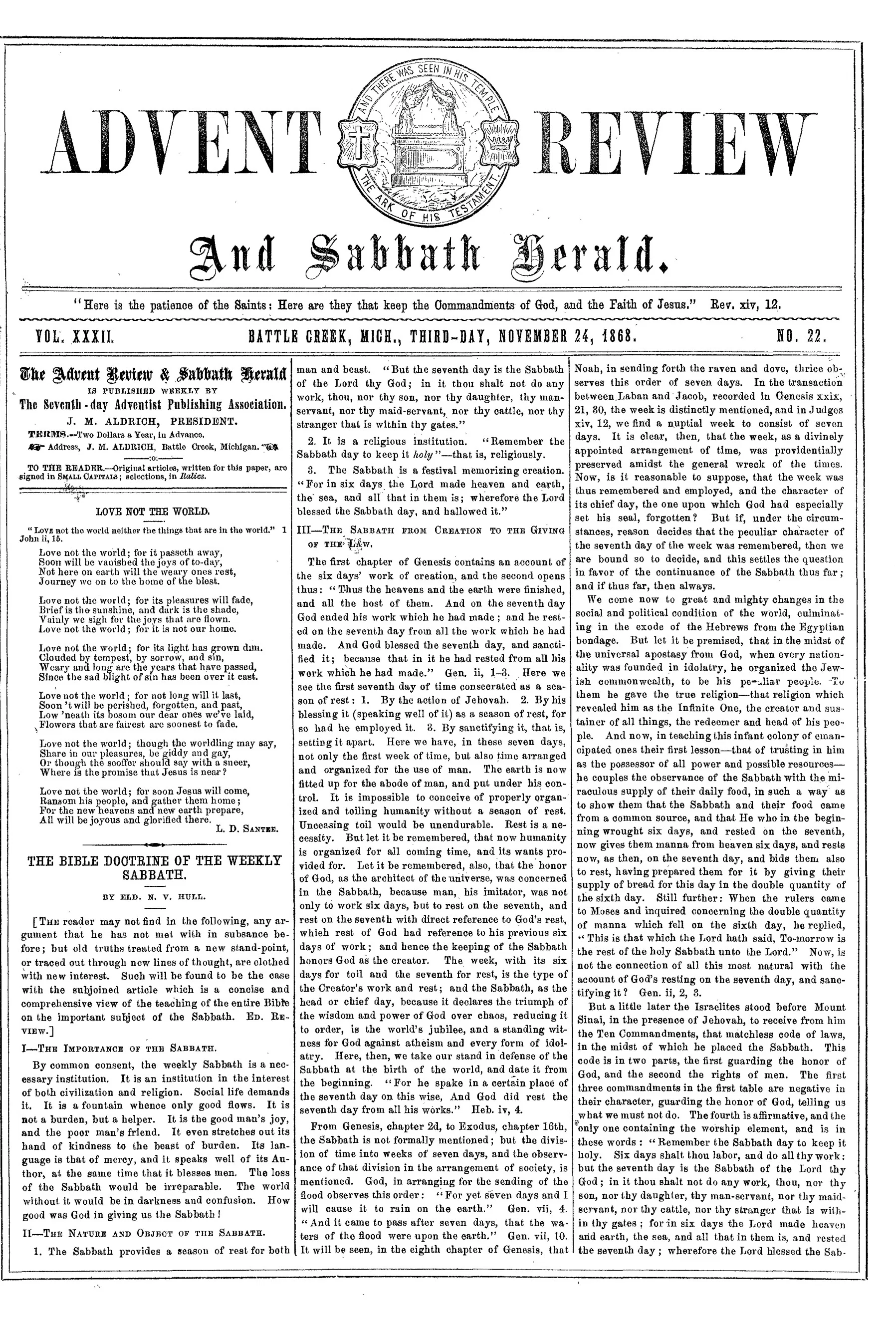 Vol. 32, No. 22.