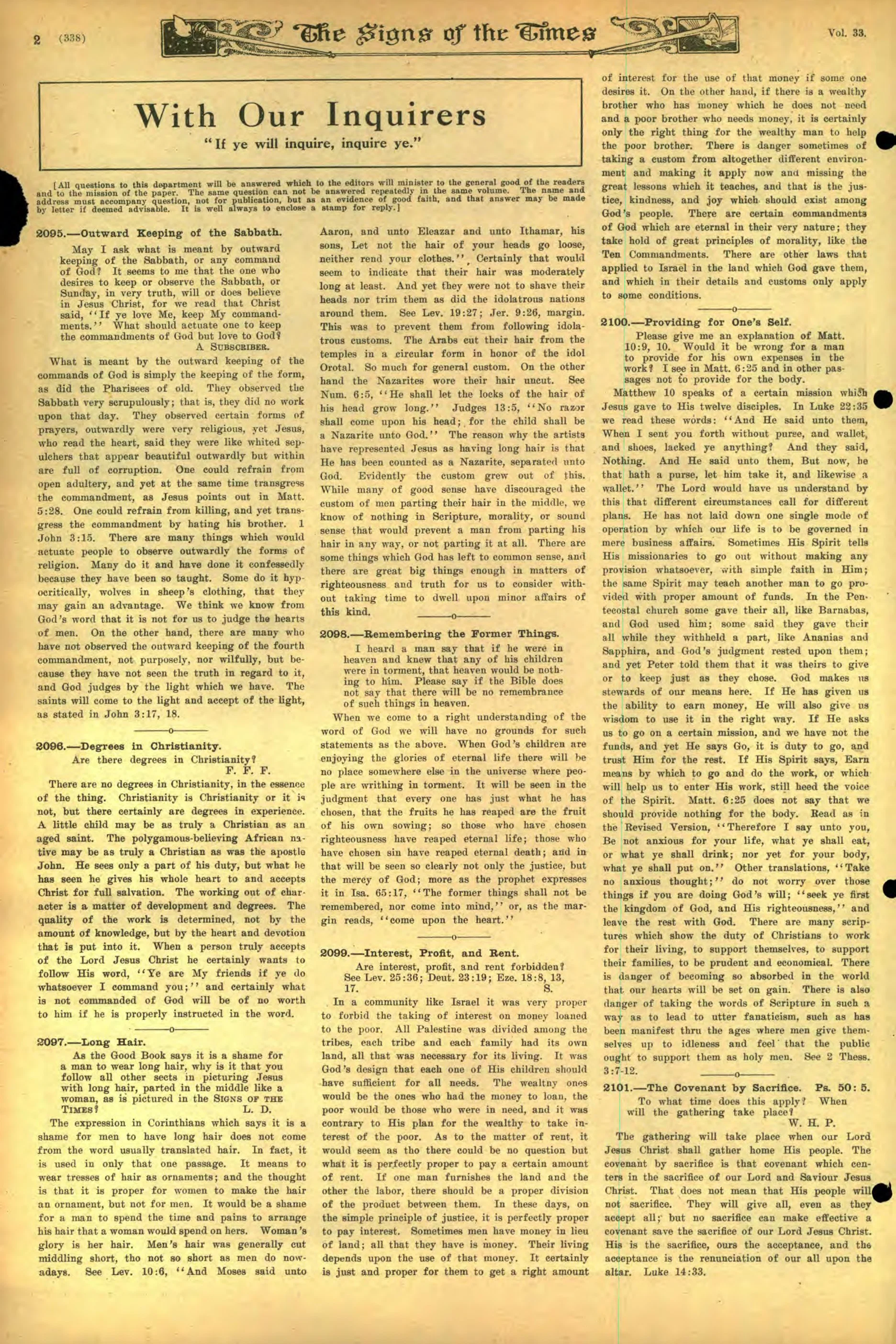 Vol. 33, No. 22.