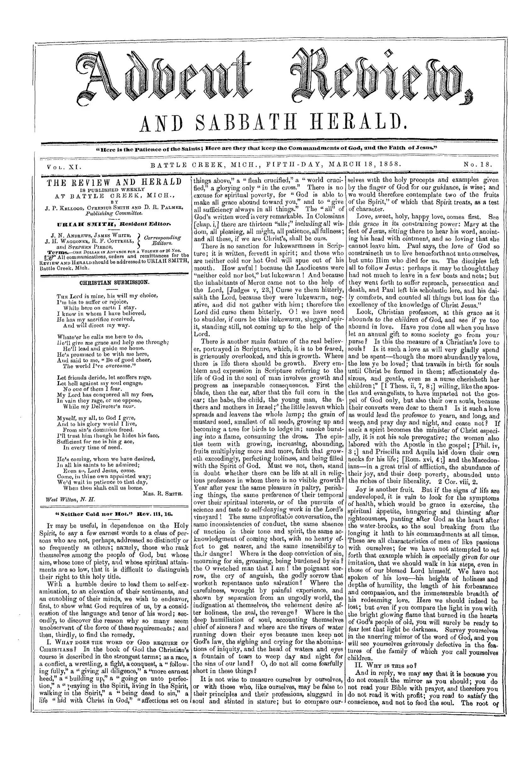 Vol. 11, No. 18.