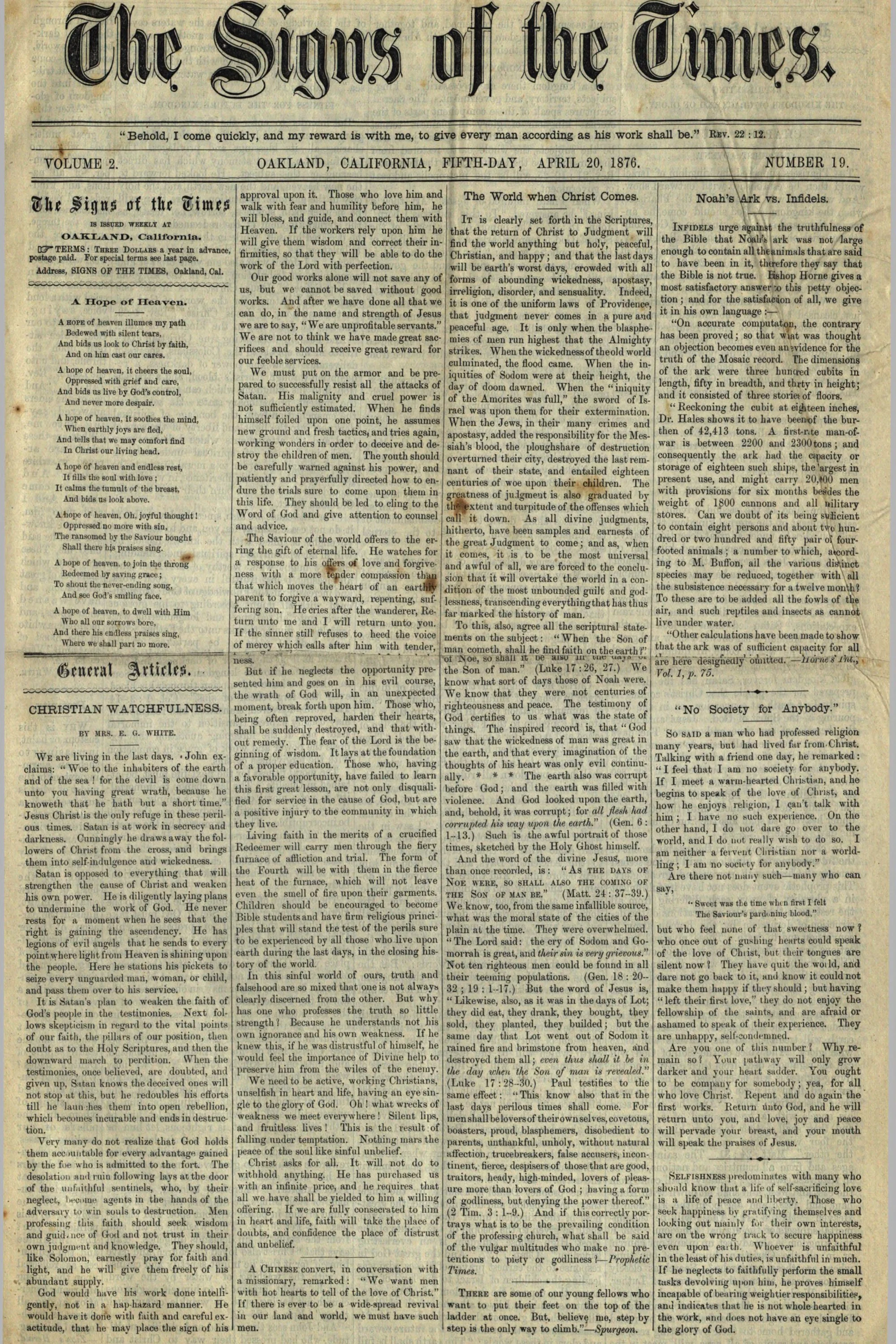 Vol. 2, No. 19.
