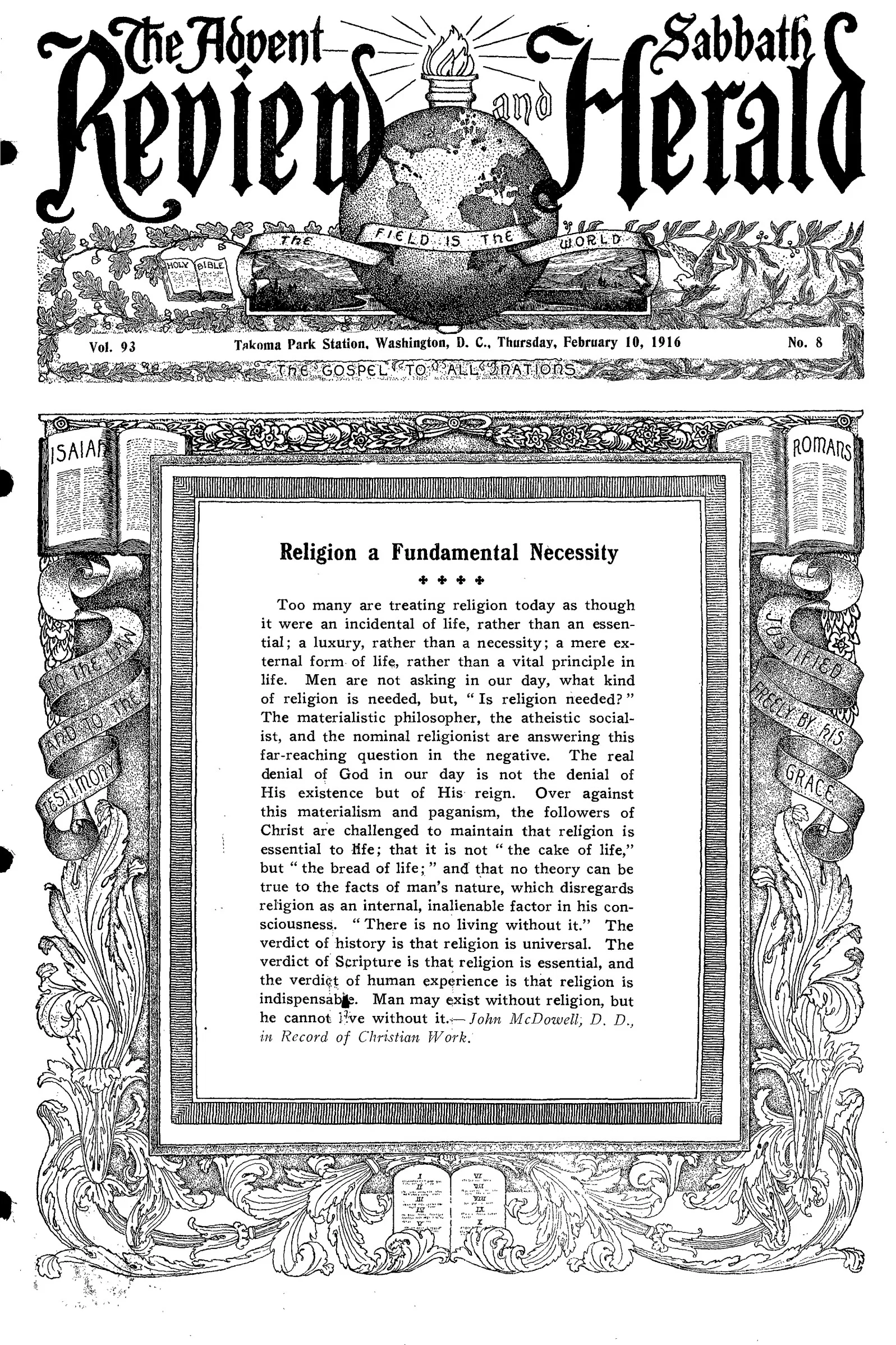 Vol. 93, No. 8.