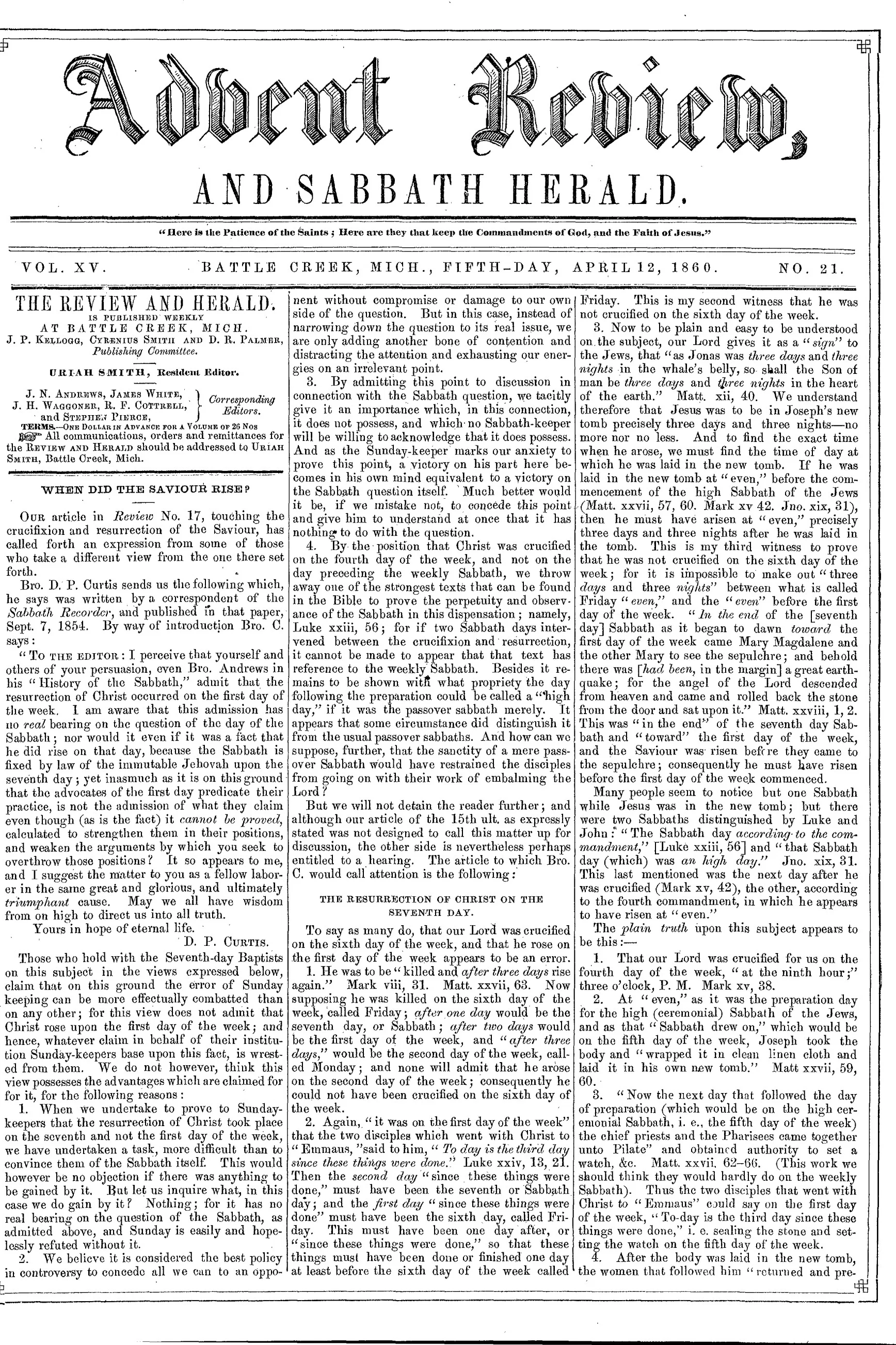 Vol. 15, No. 21.