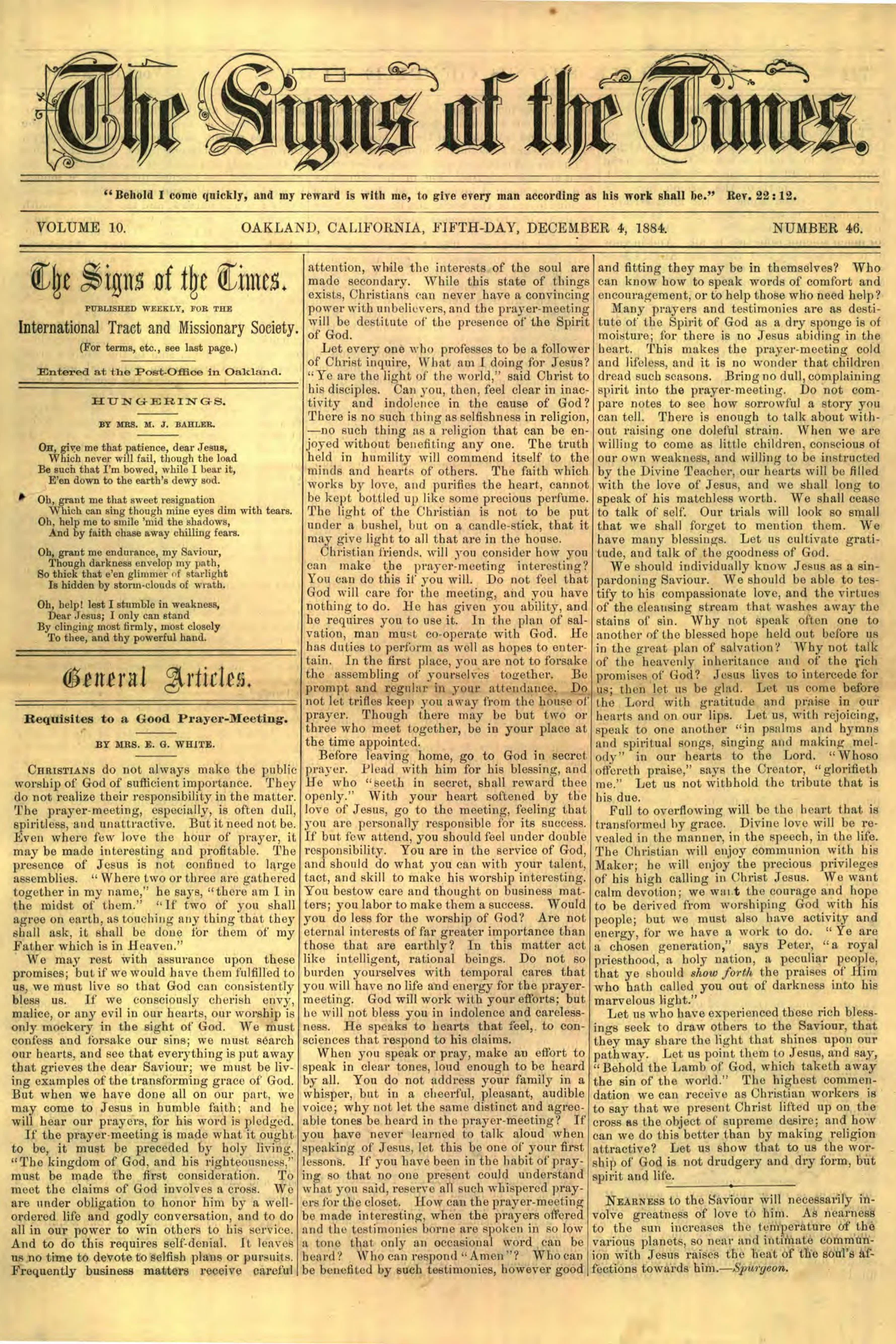 Vol. 10, No. 46.