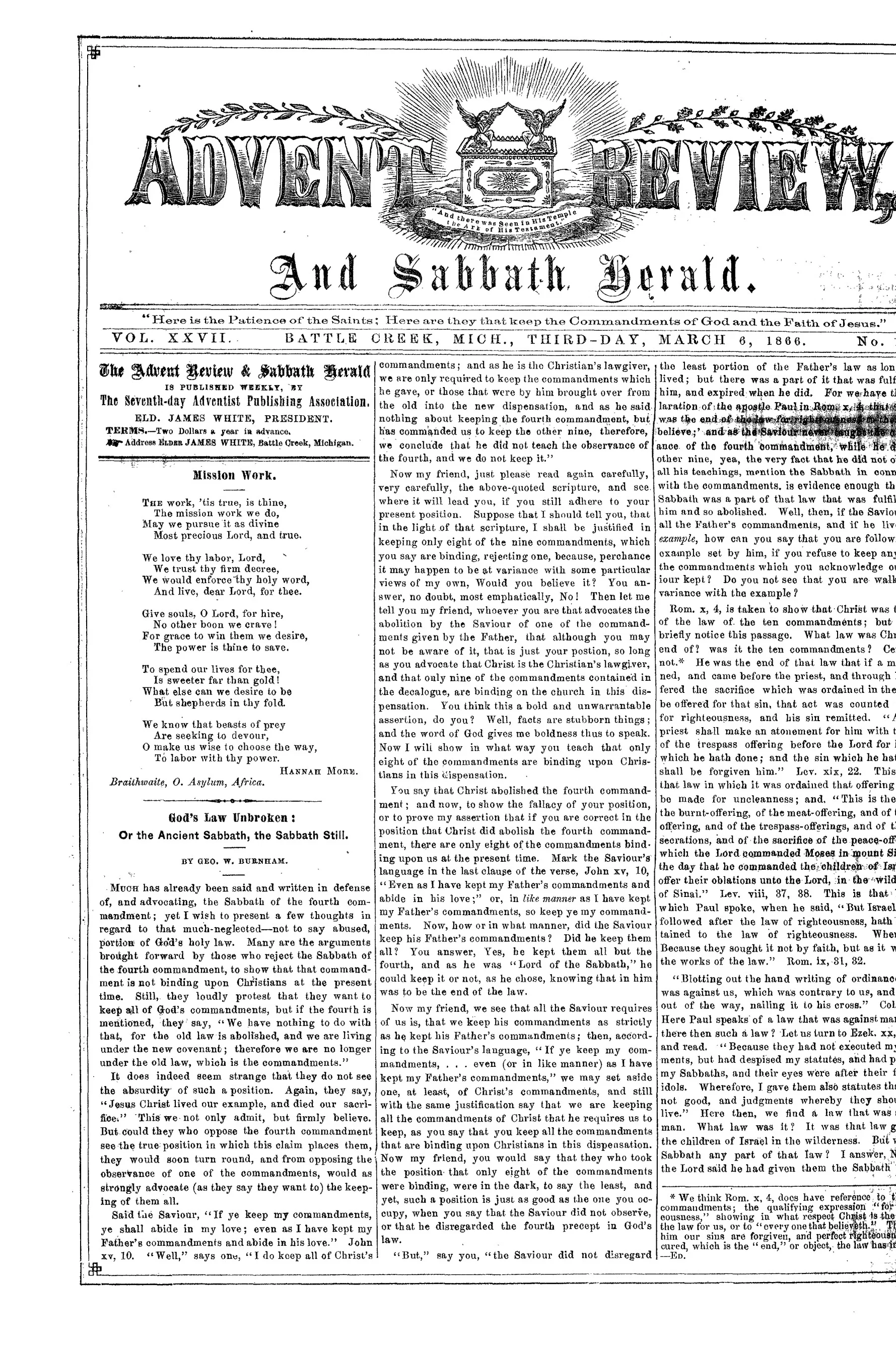 Vol. 27, No. 14.