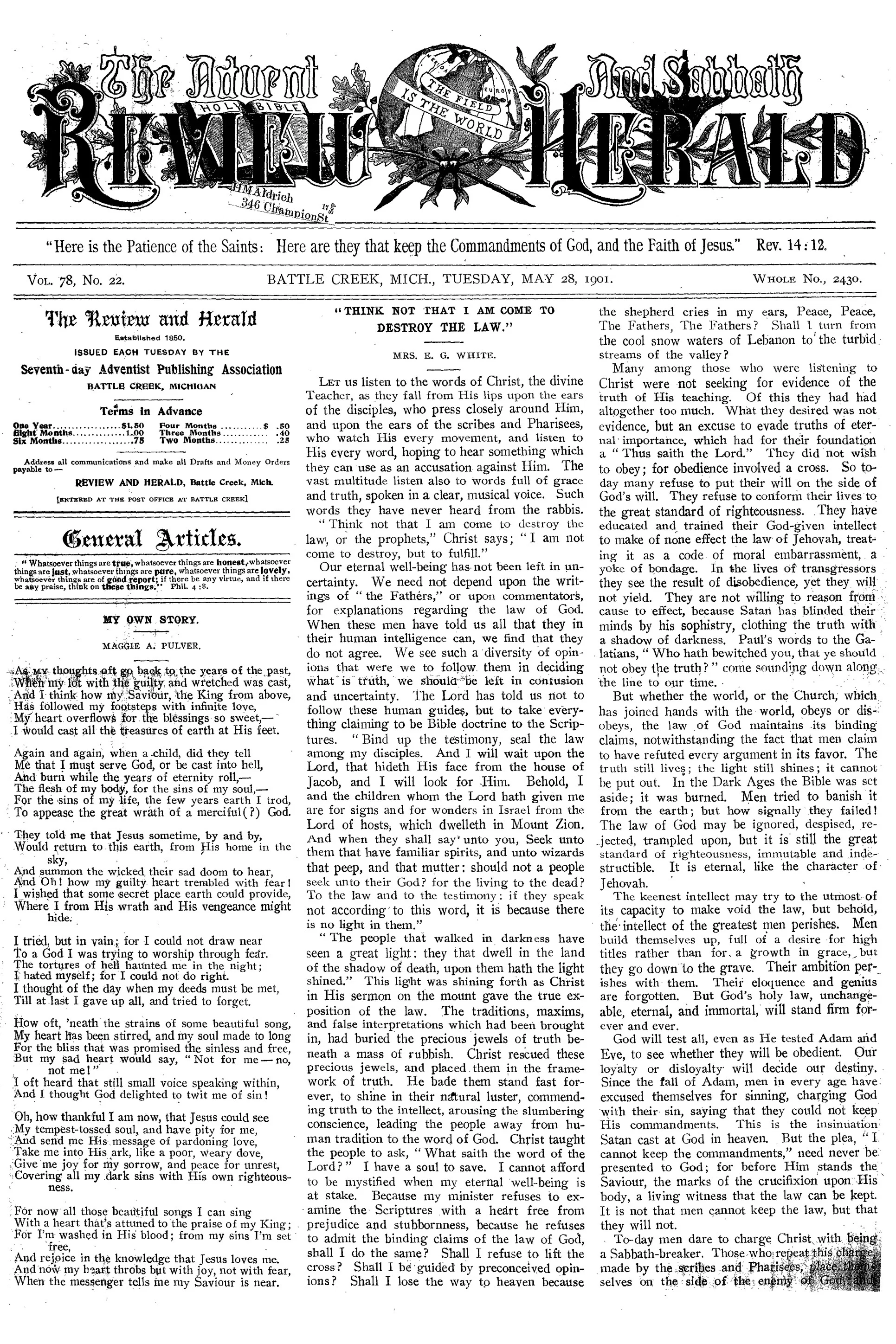Vol. 78, No. 22.