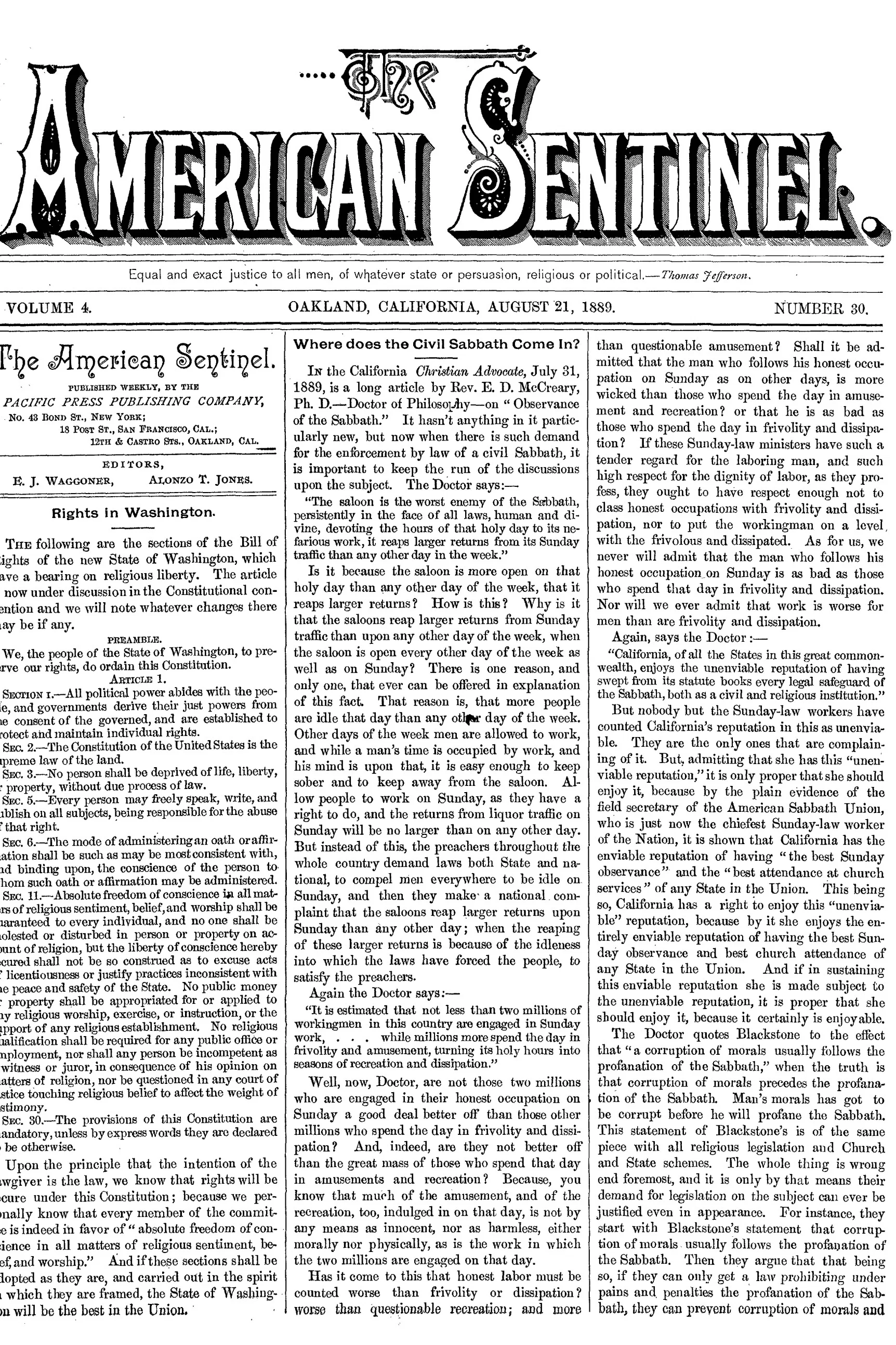 Vol. 4, No. 30.