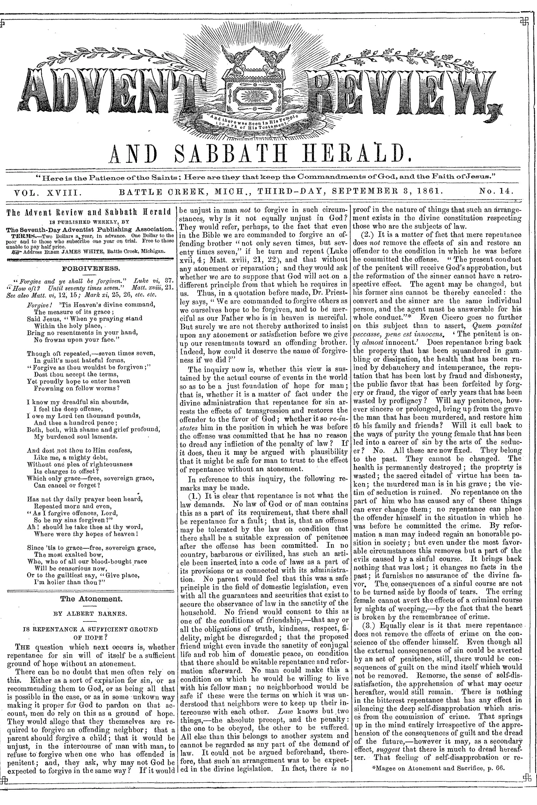 Vol. 18, No. 14.
