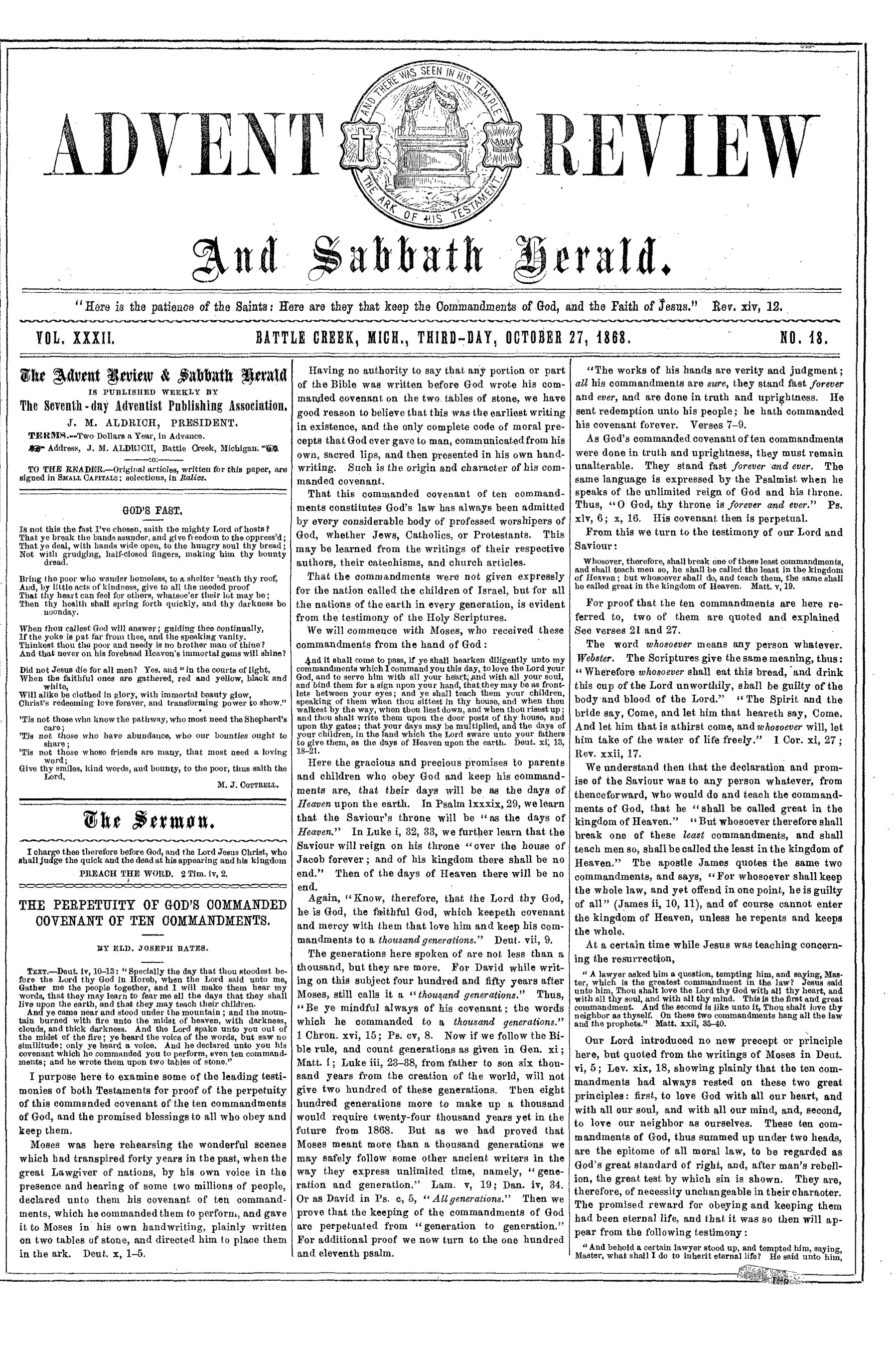 Vol. 32, No. 18.
