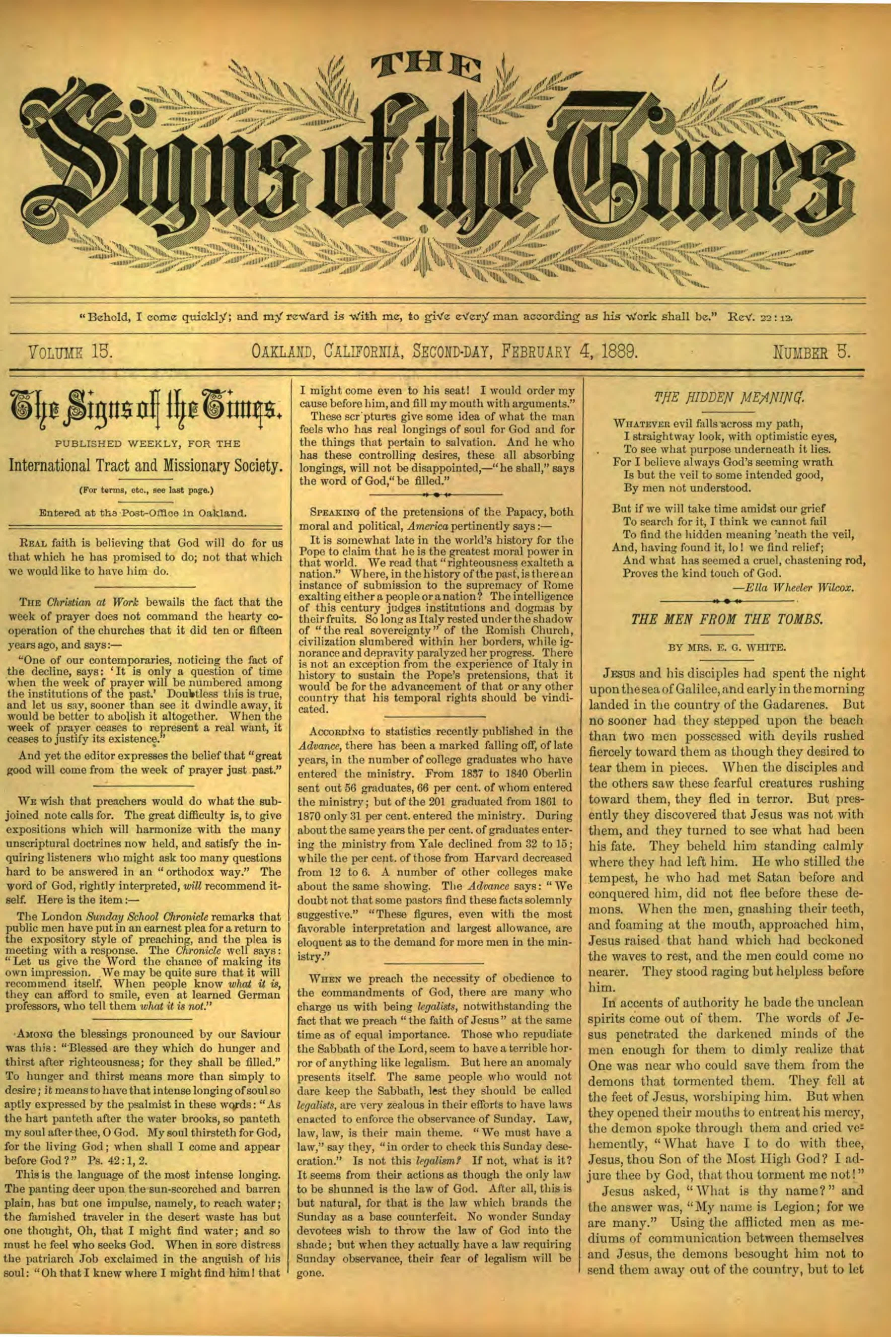 Vol. 15, No. 5.