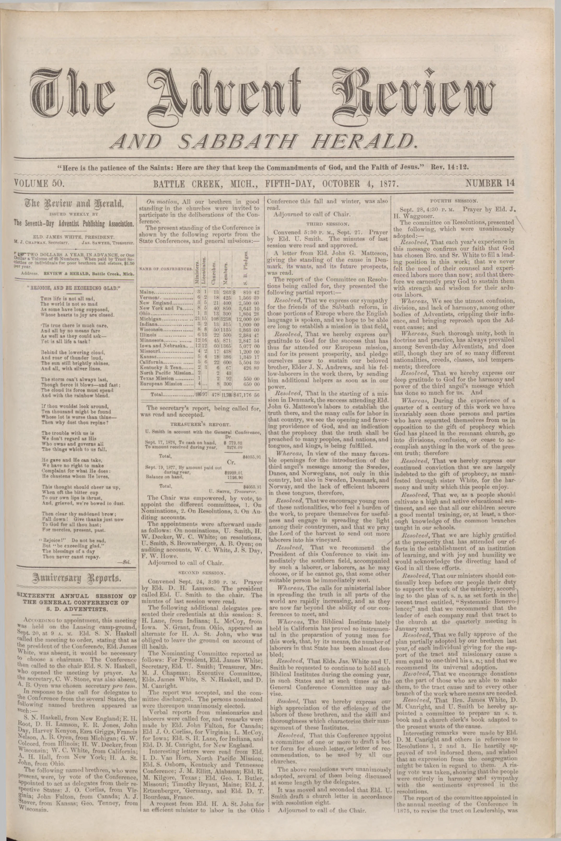 Vol. 50, No. 14.
