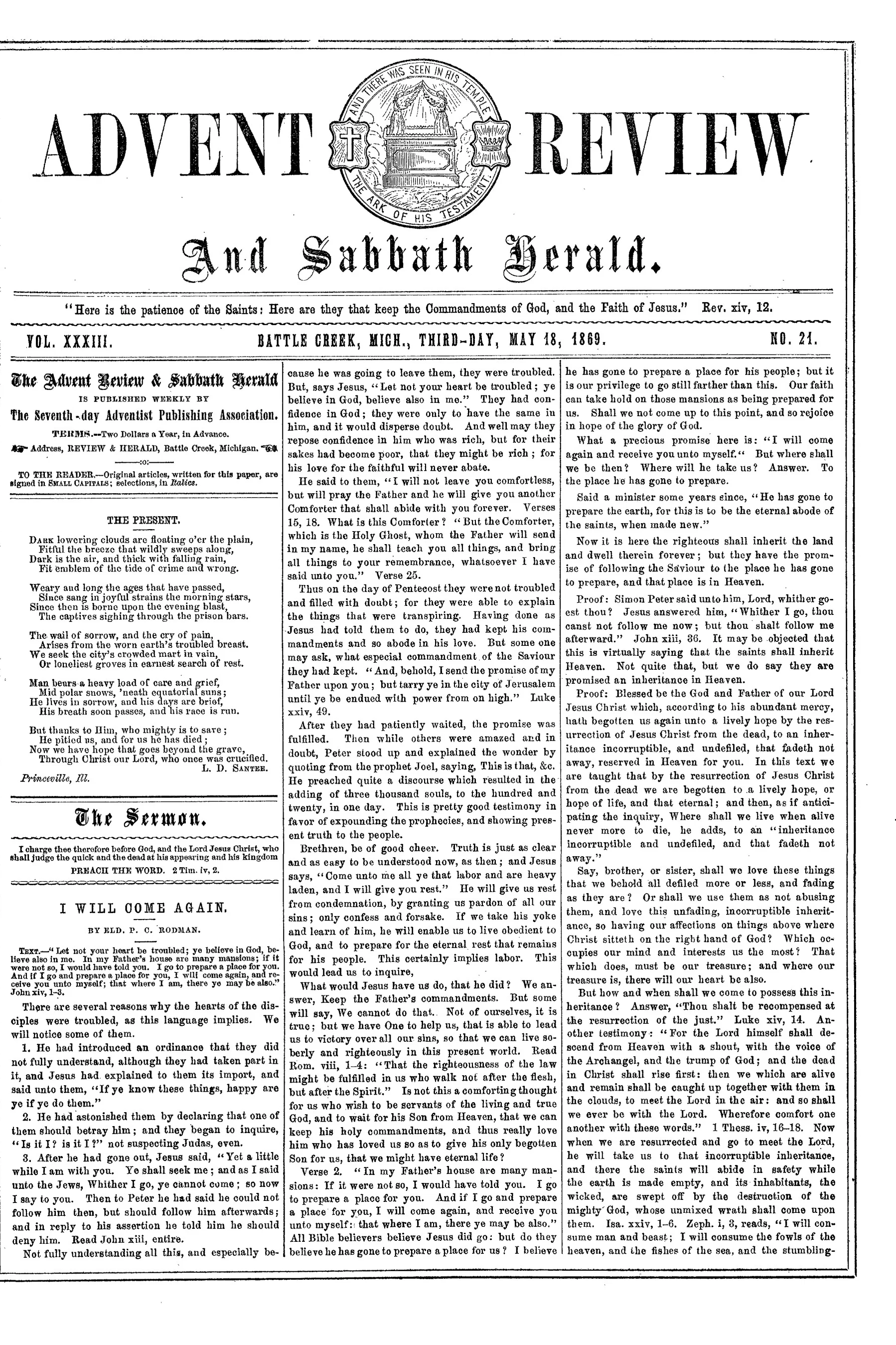 Vol. 33, No. 21.