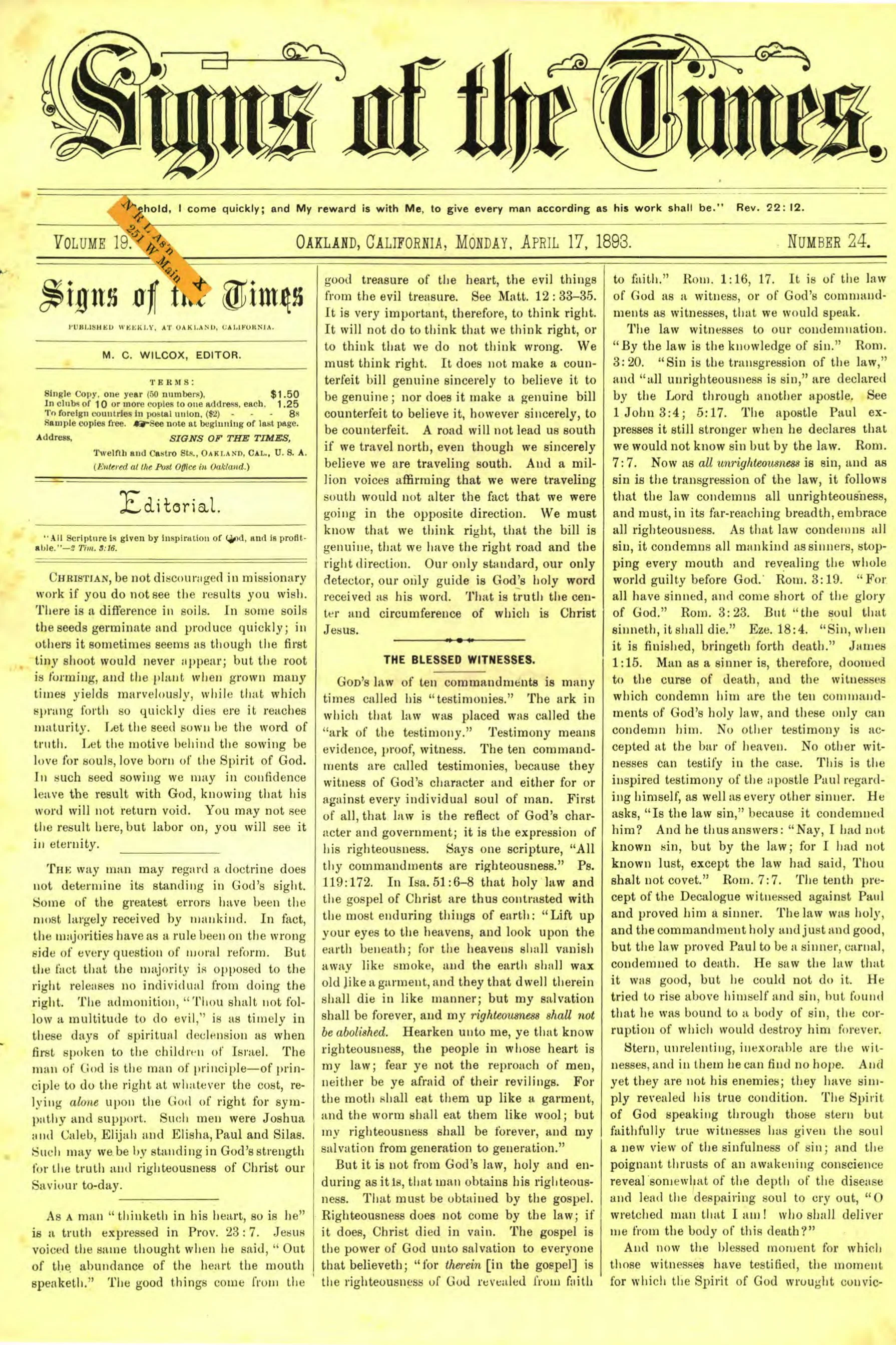 Vol. 19, No. 24.