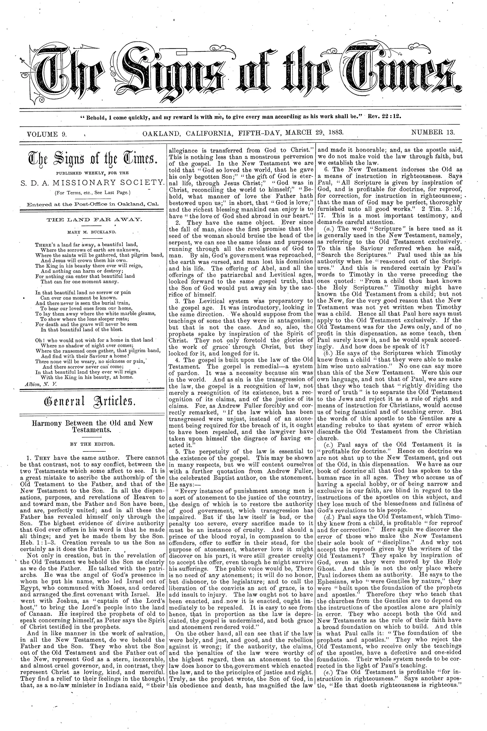 Vol. 9, No. 13.