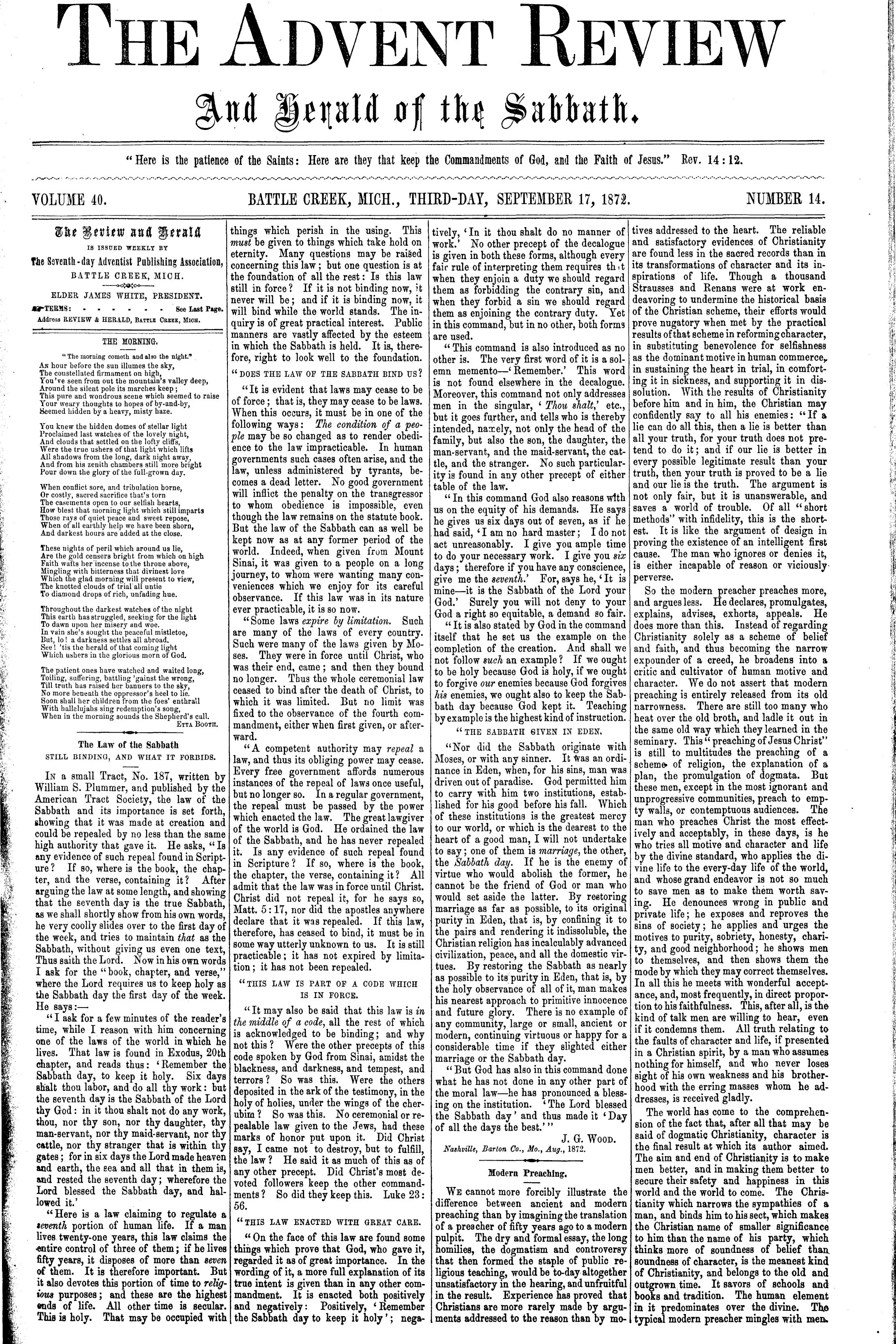 Vol. 40, No. 14.