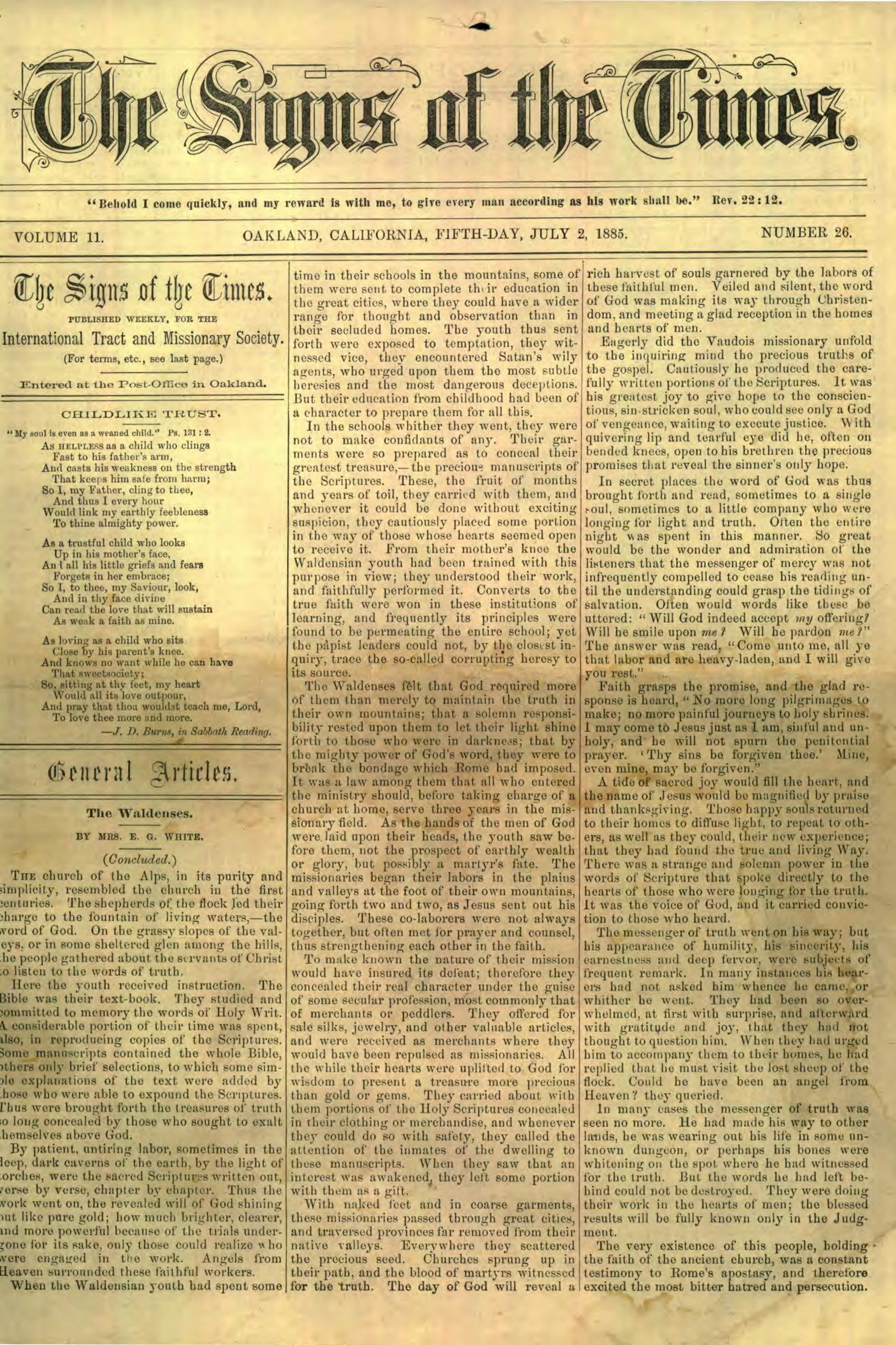 Vol. 11, No. 26.