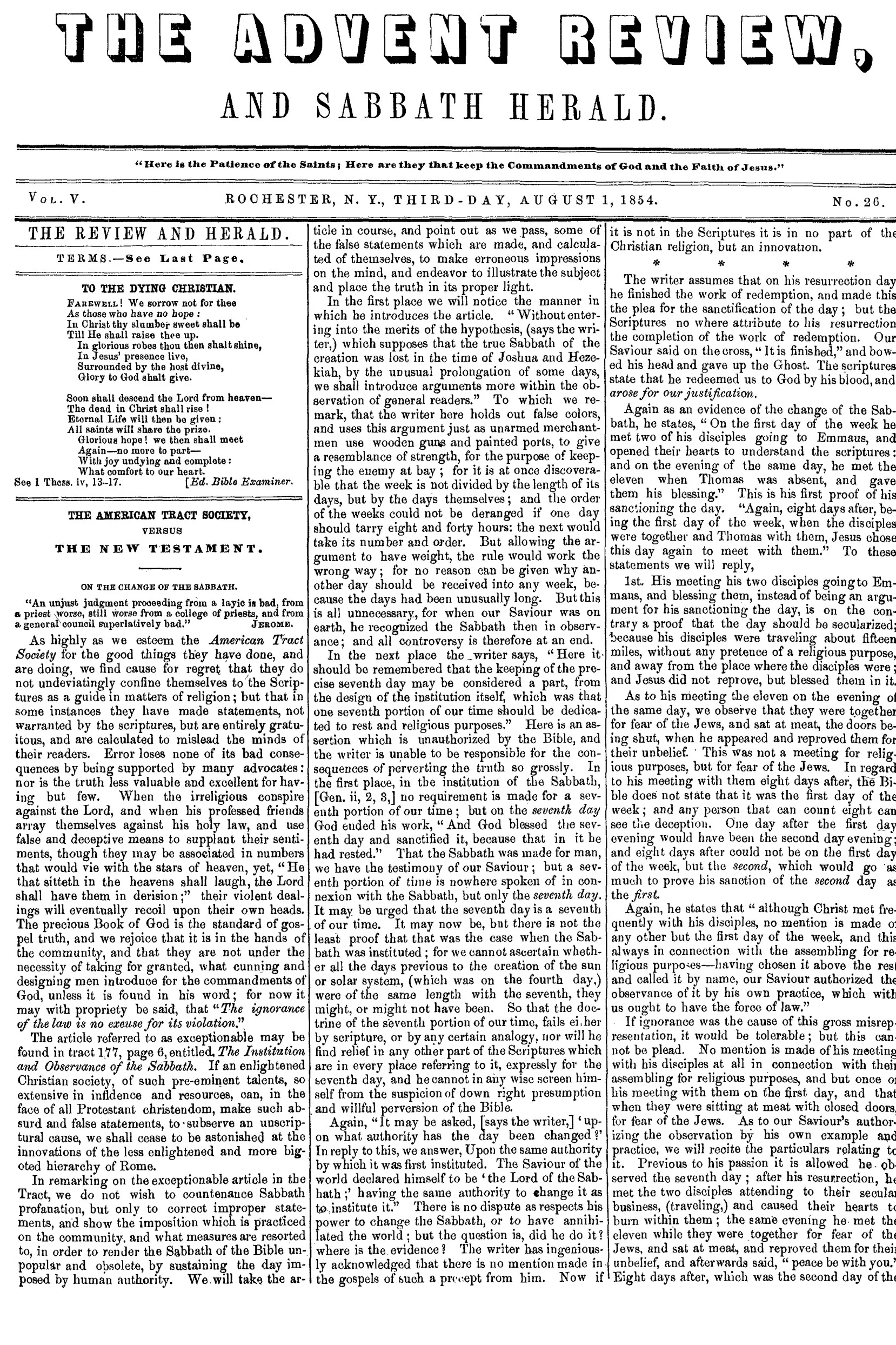 Vol. 5, No. 26.