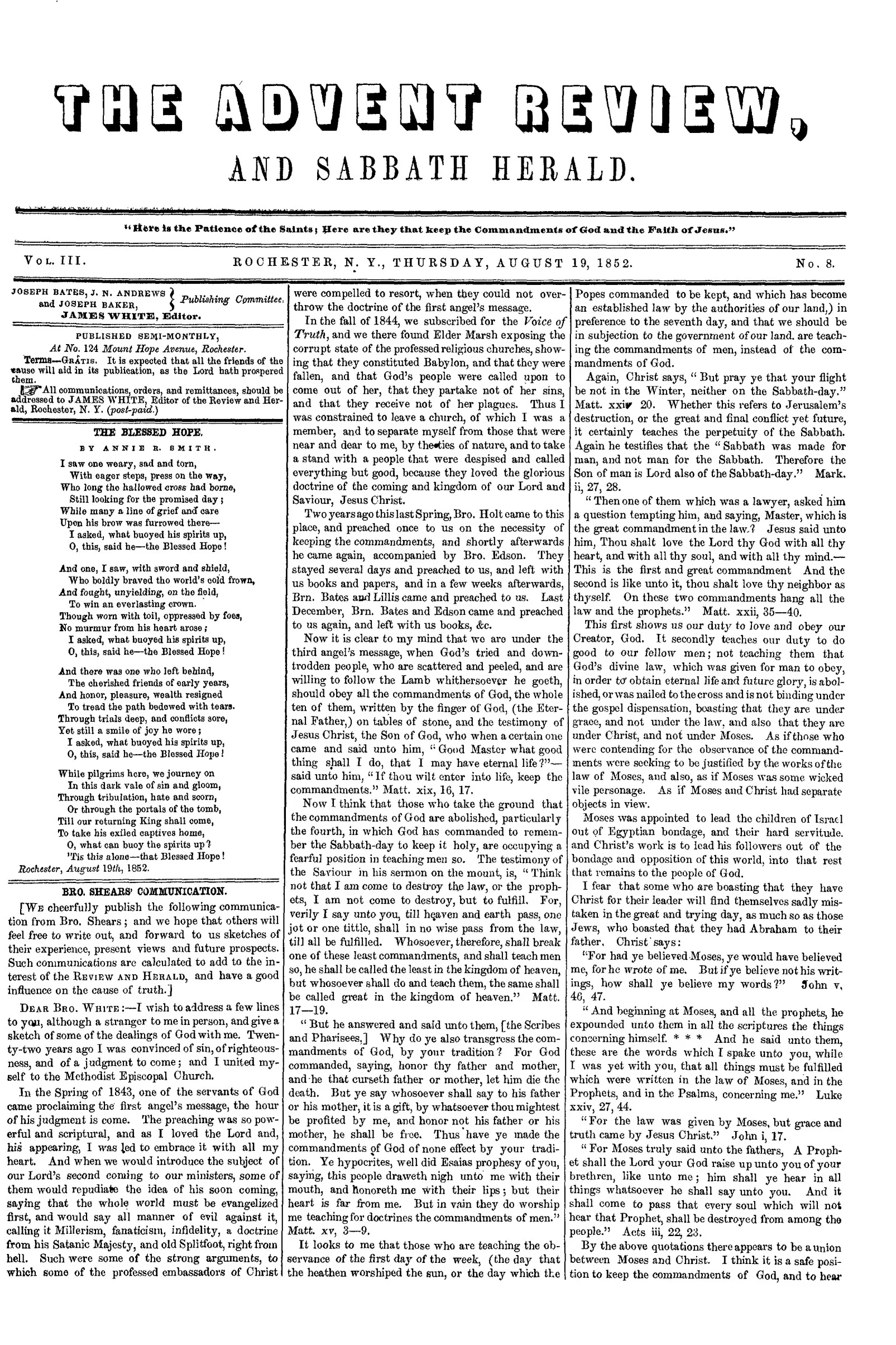 Vol. 3, No. 8.