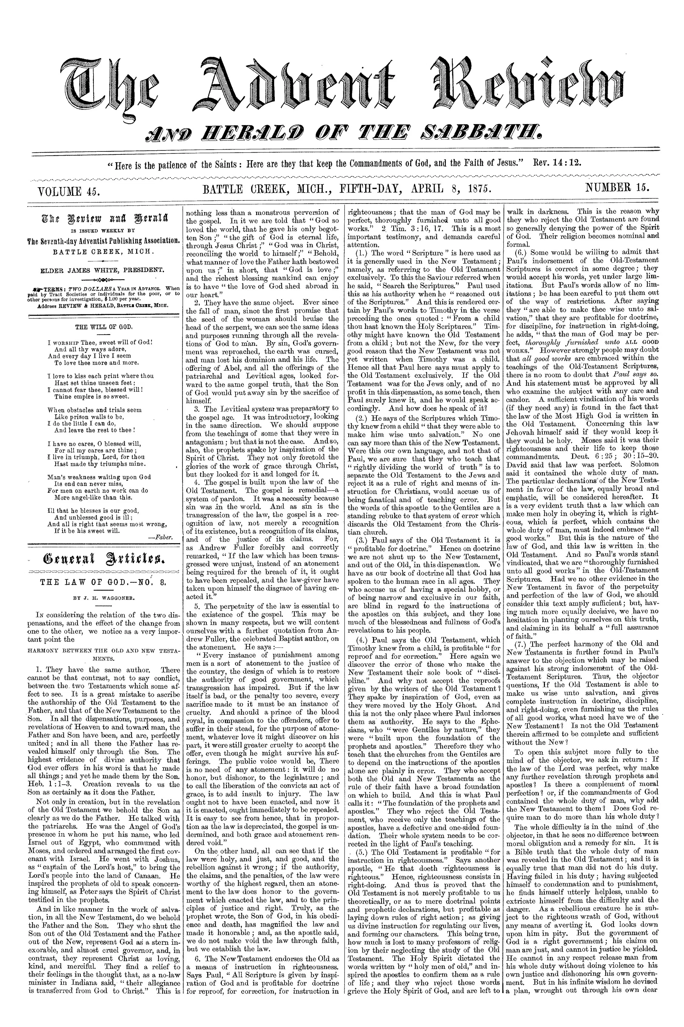 Vol. 45, No. 15.