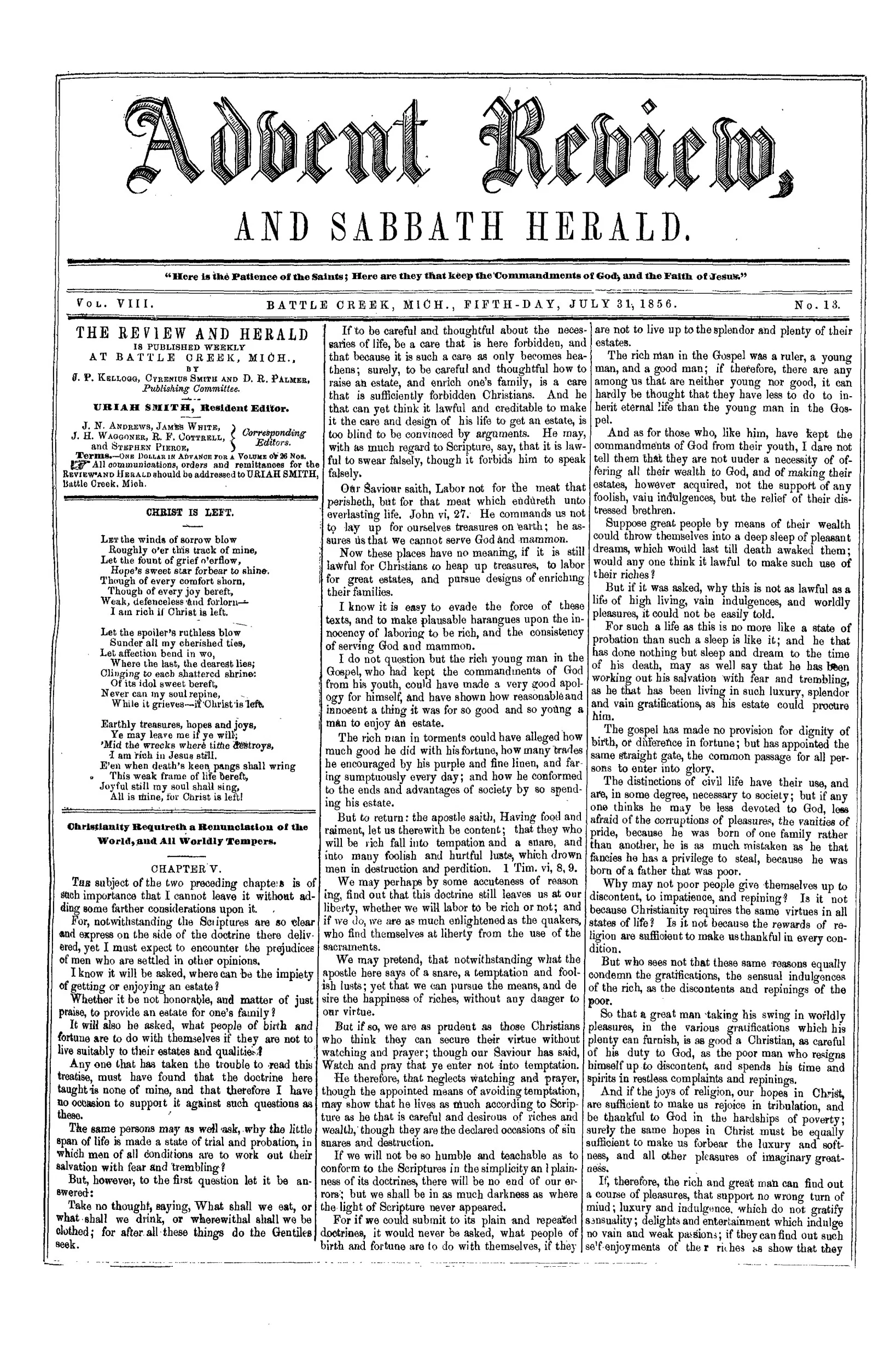 Vol. 8, No. 13.