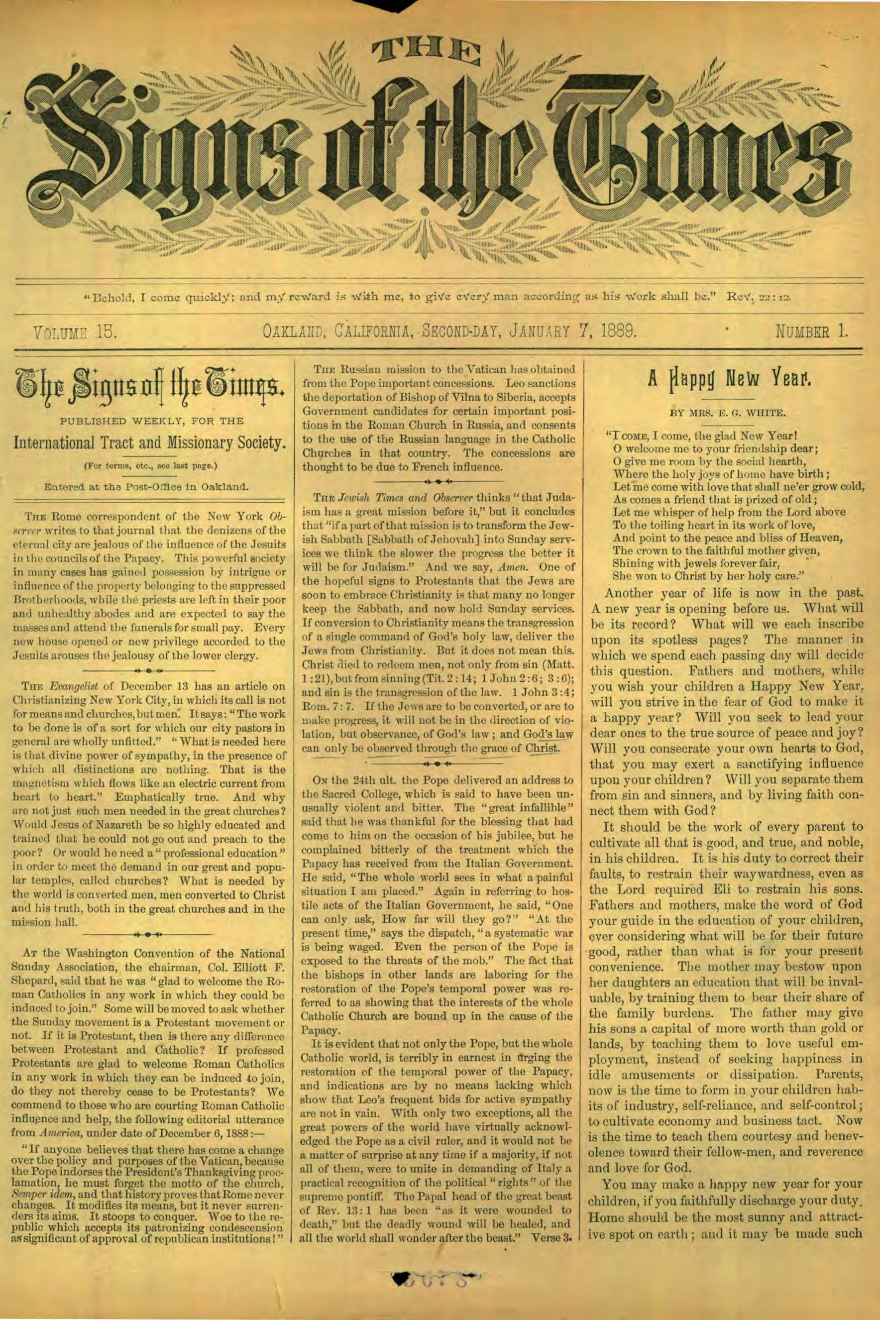 Vol. 15, No. 1.