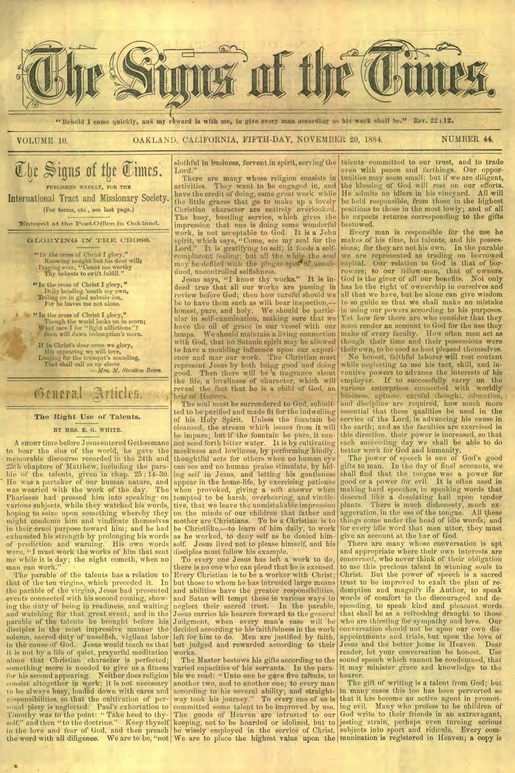 Vol. 10, No. 44.