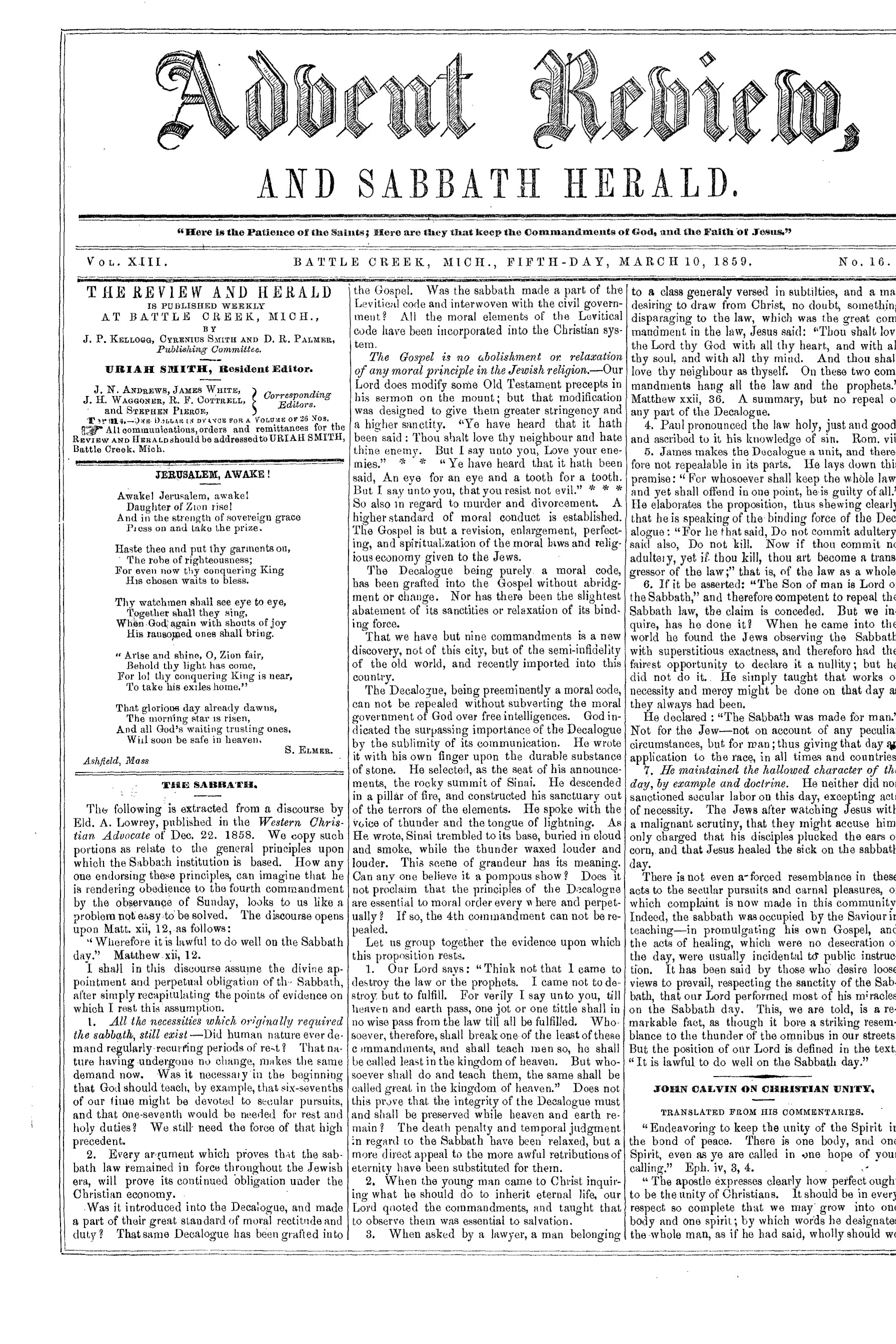 Vol. 13, No. 16.