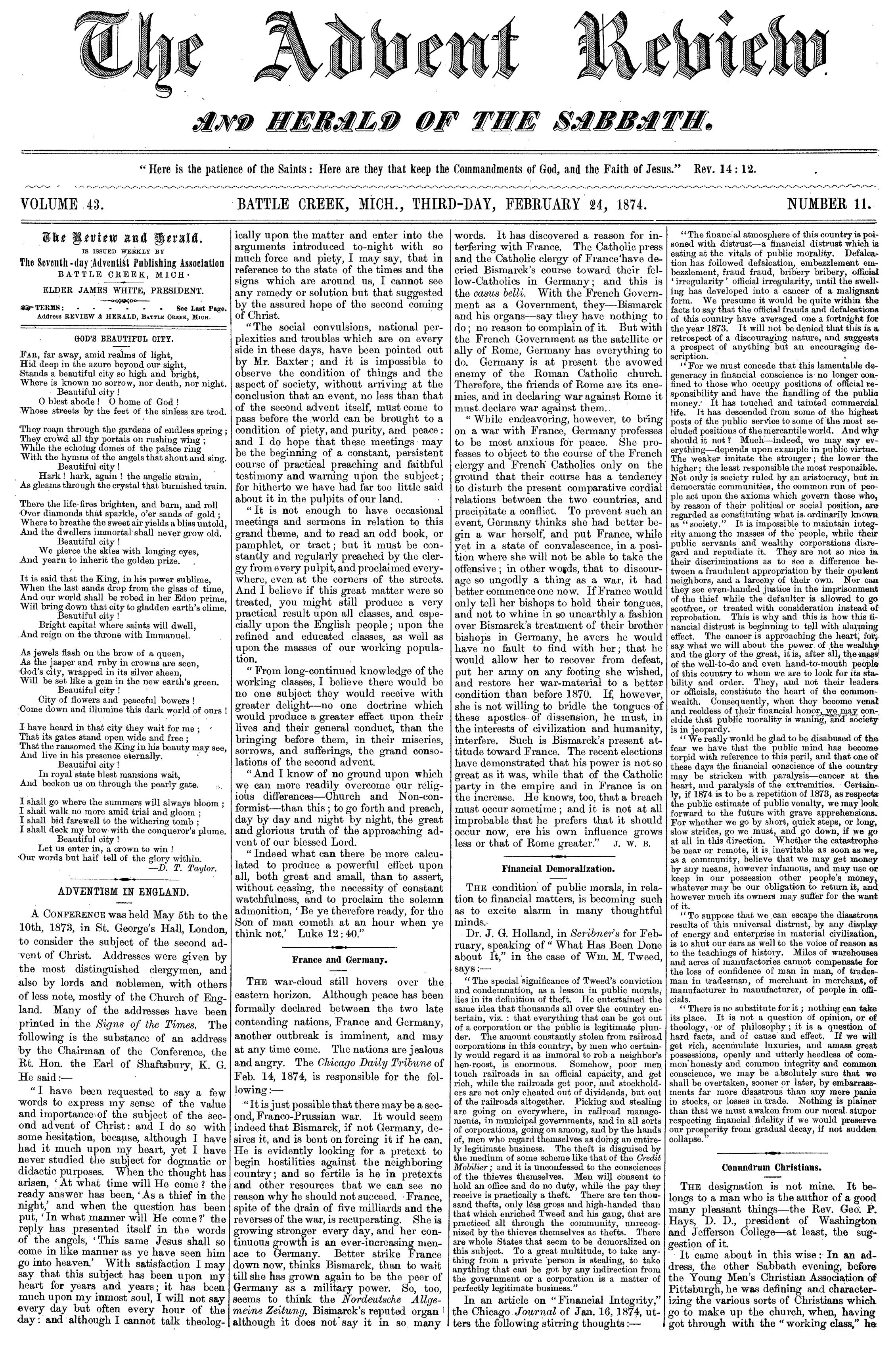 Vol. 43, No. 11.