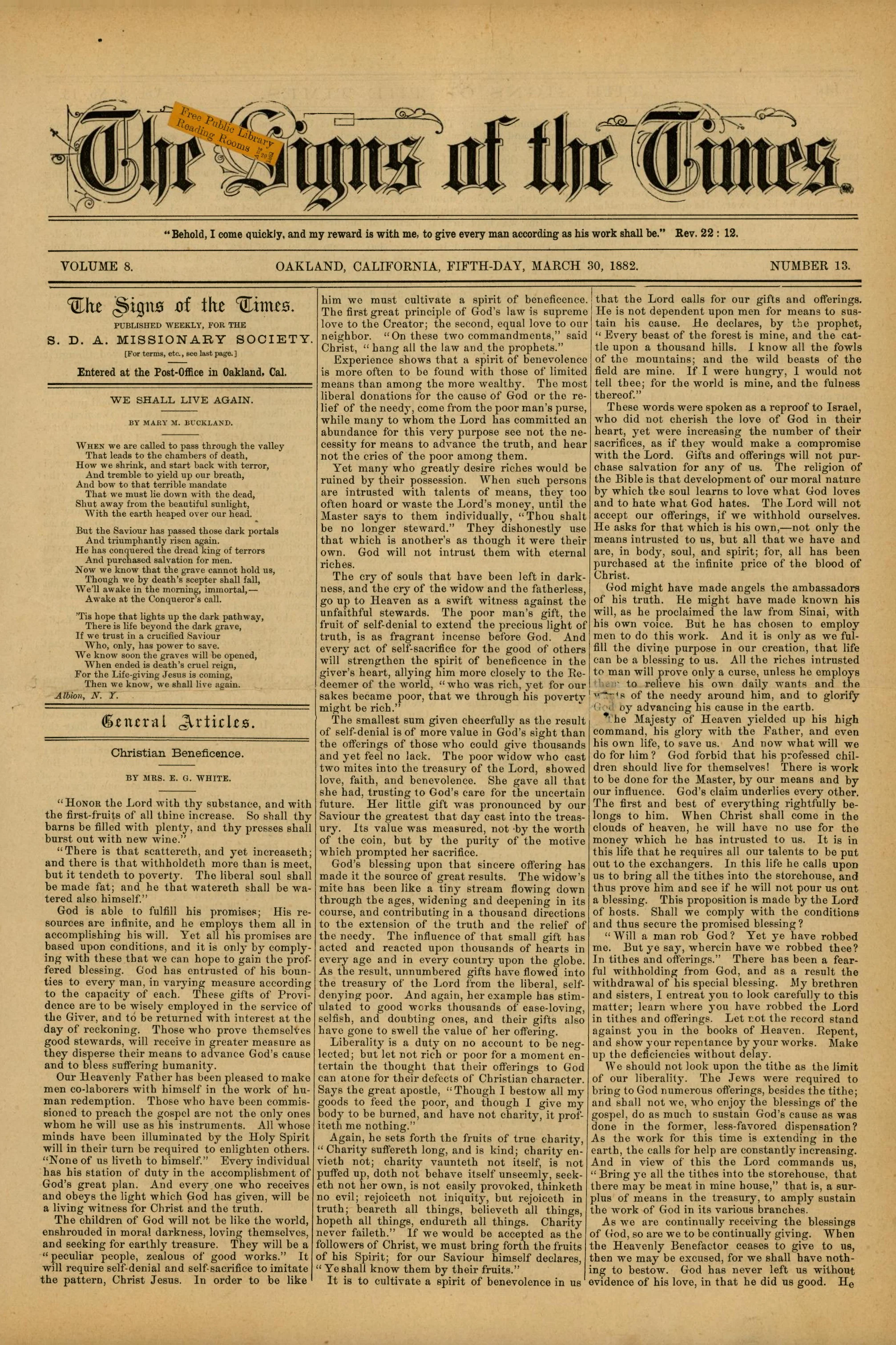 Vol. 8, No. 13.