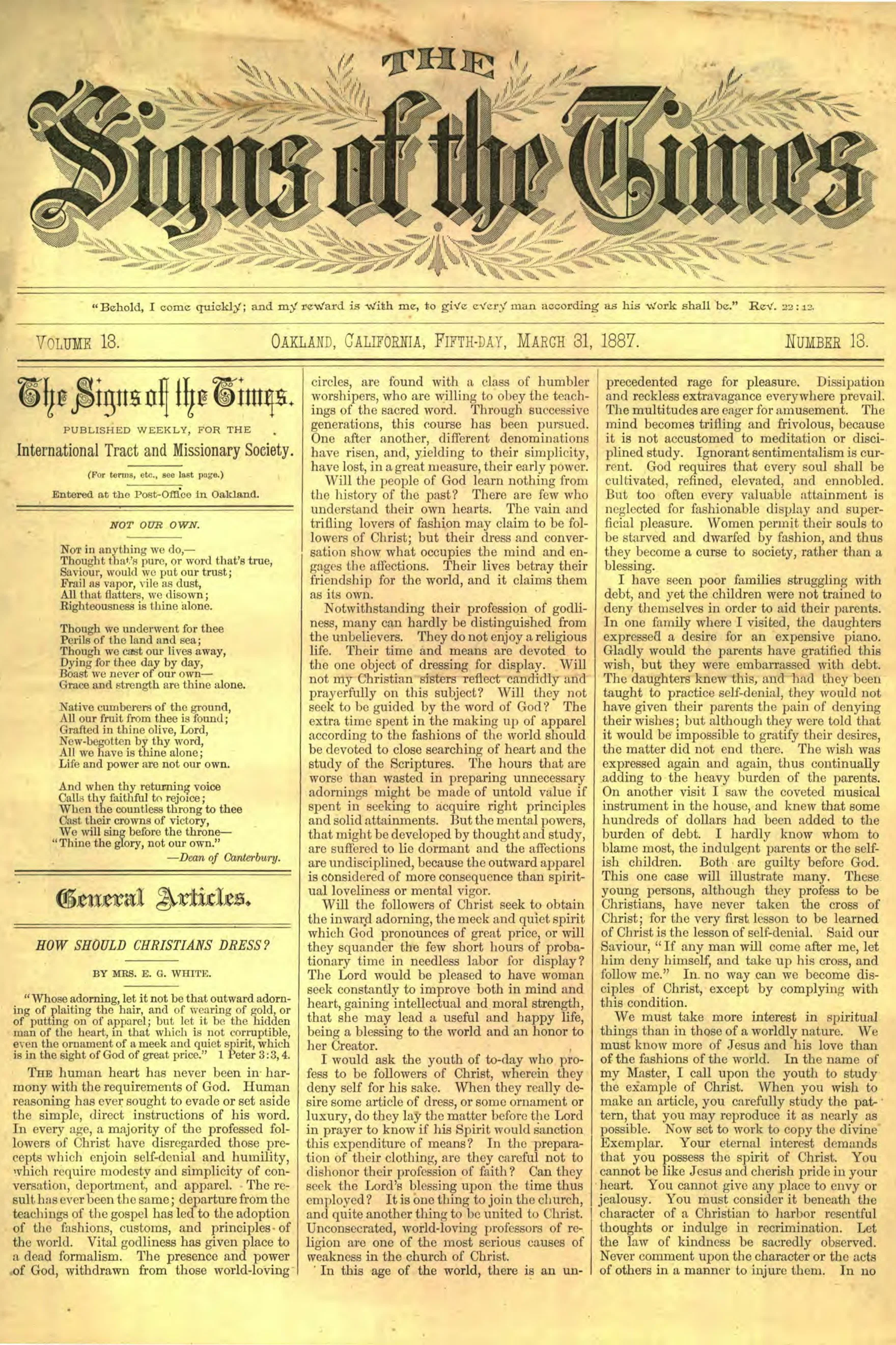 Vol. 13, No. 13.