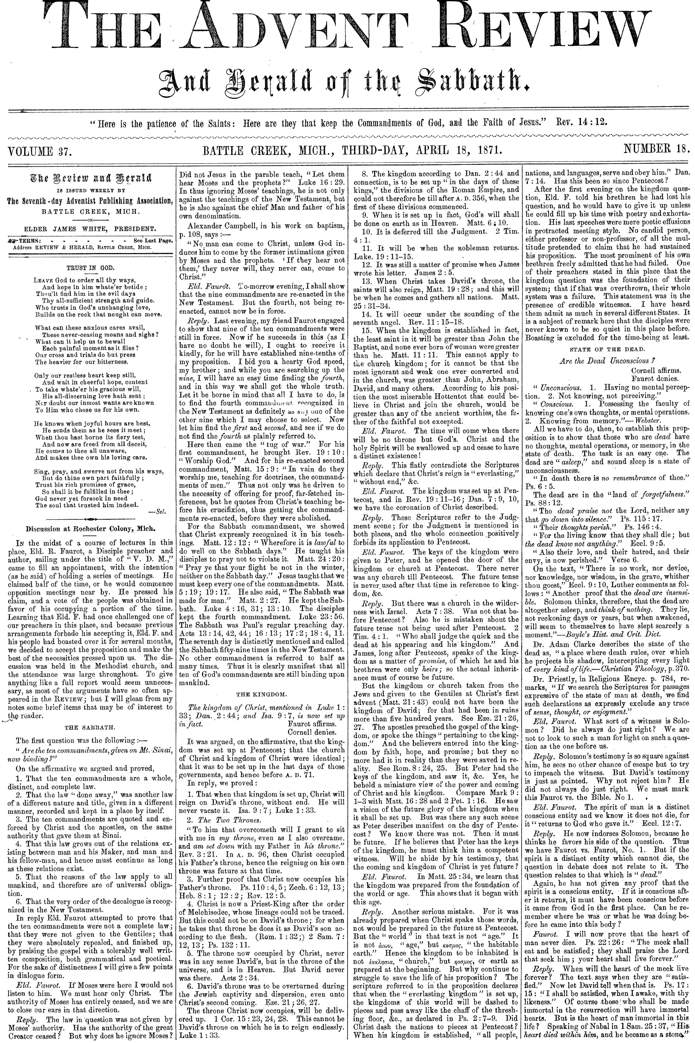 Vol. 37, No. 18.