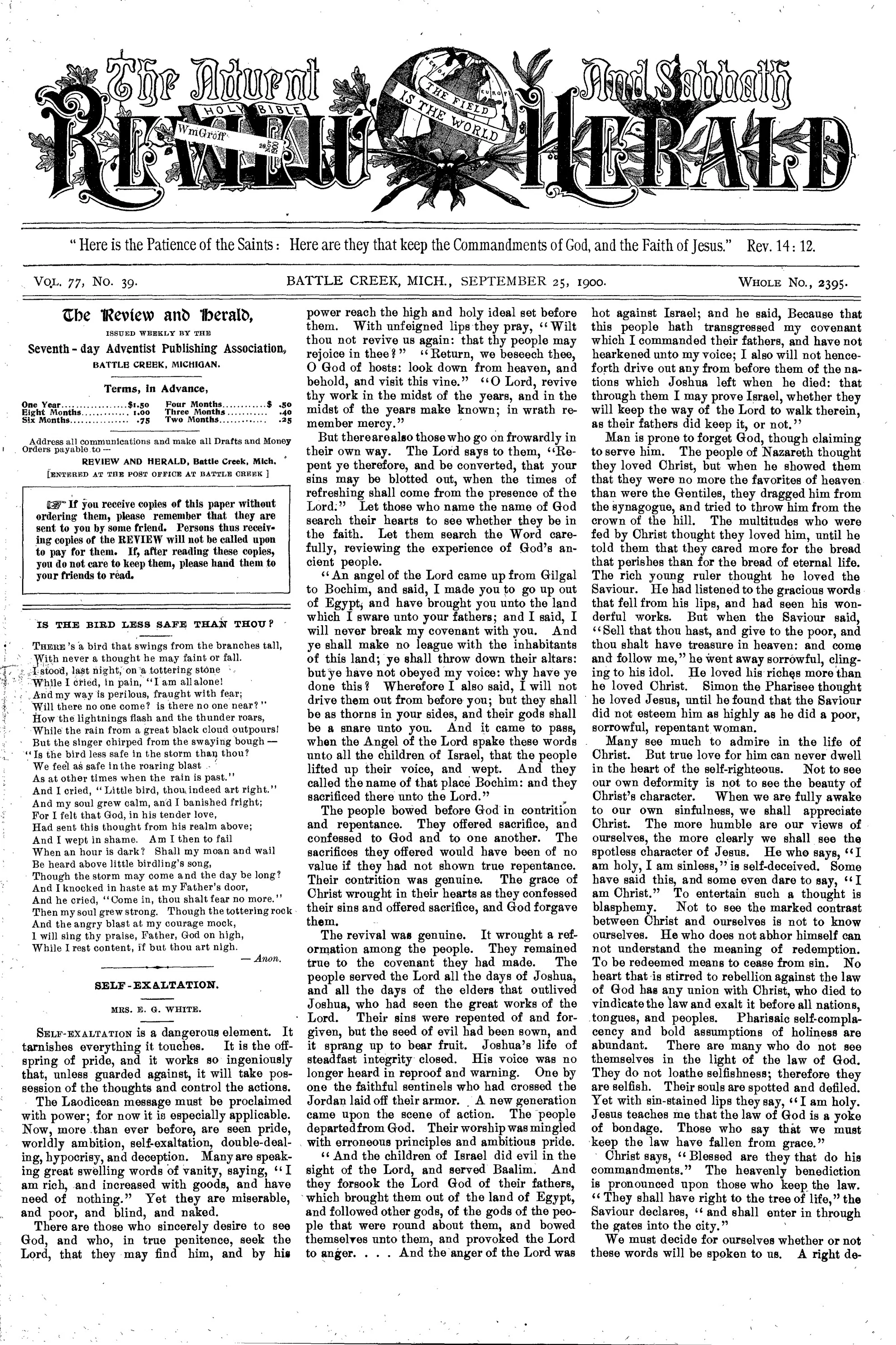 Vol. 77, No. 39.