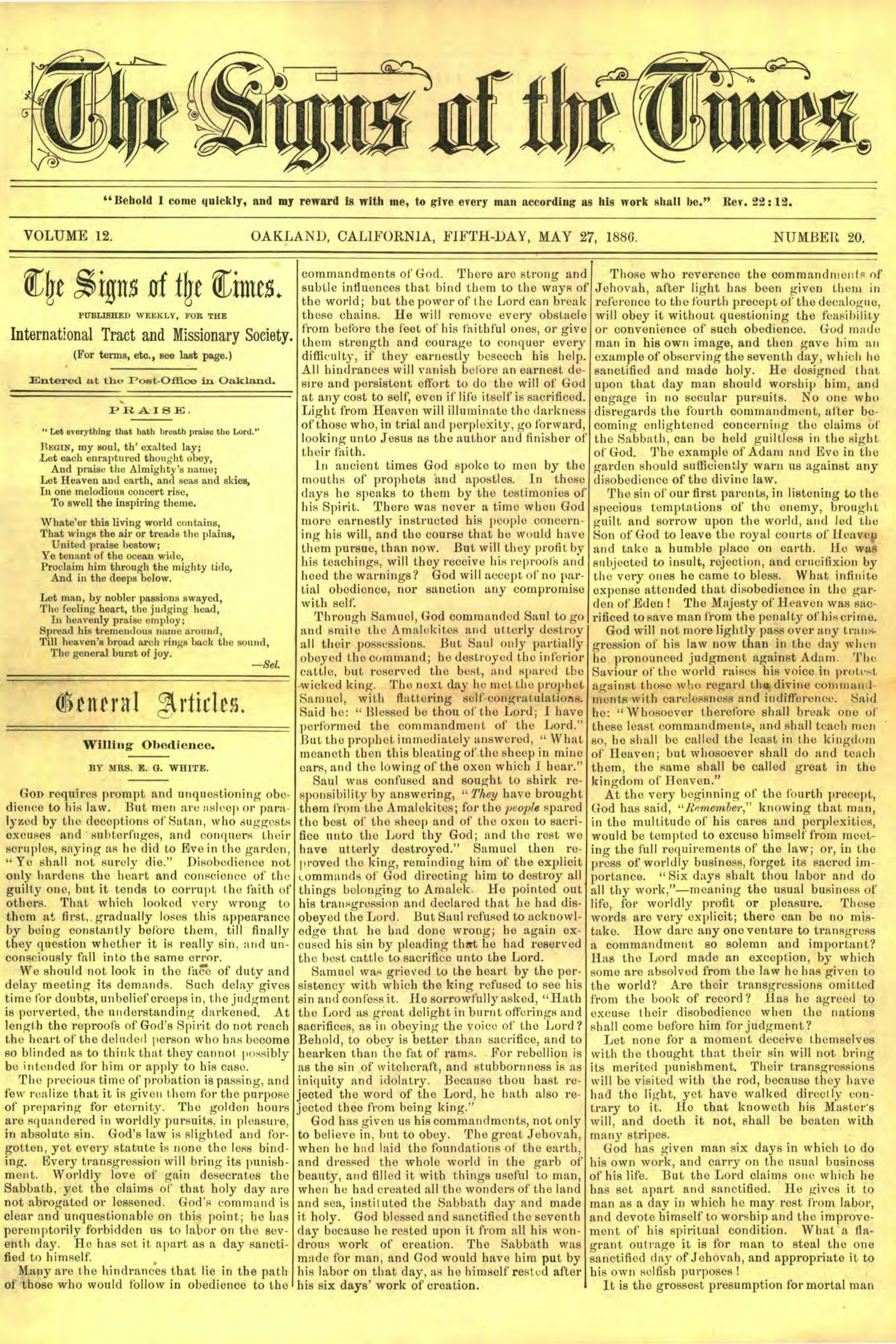 Vol. 12, No. 20