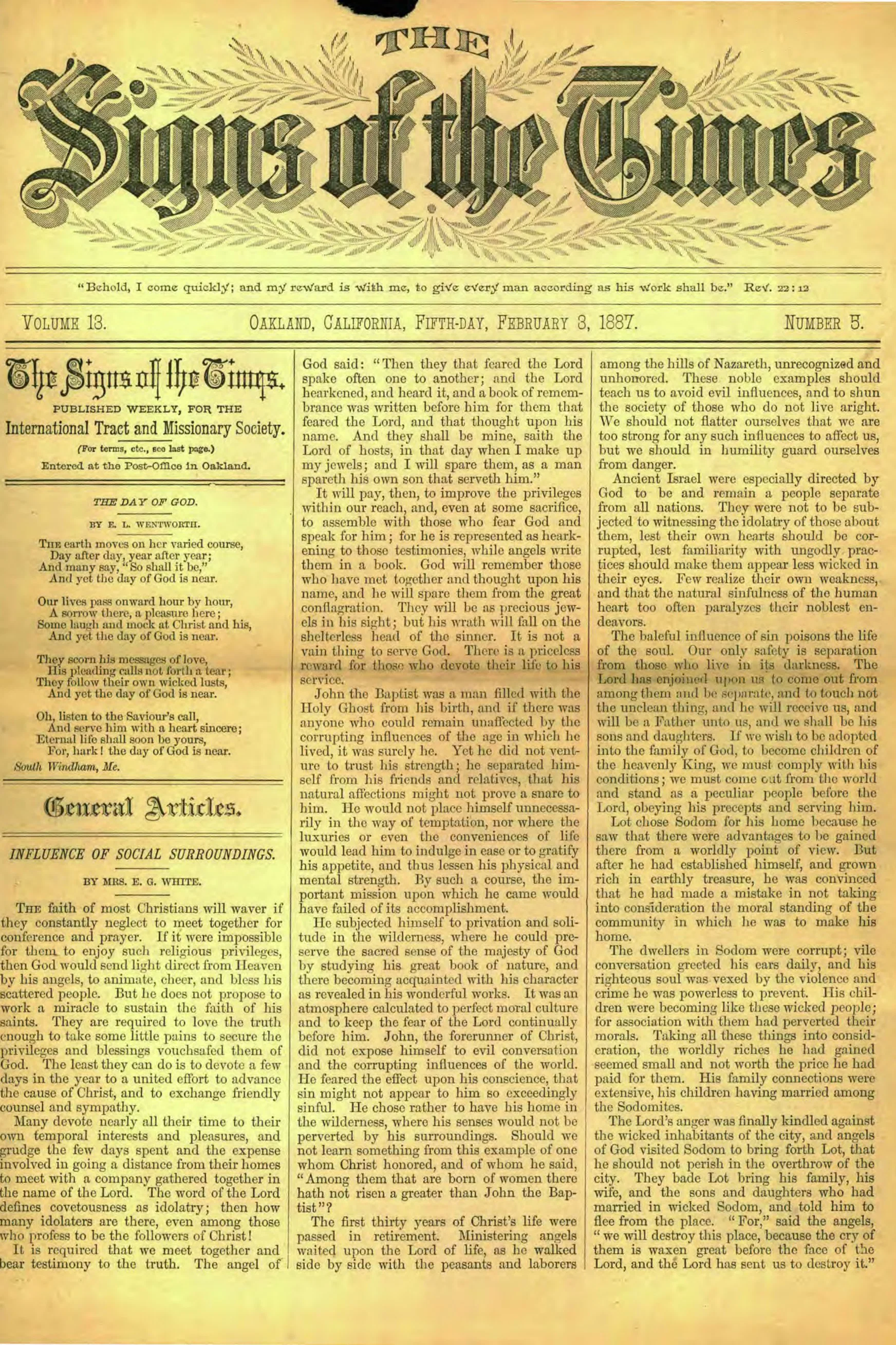 Vol. 13, No. 5.
