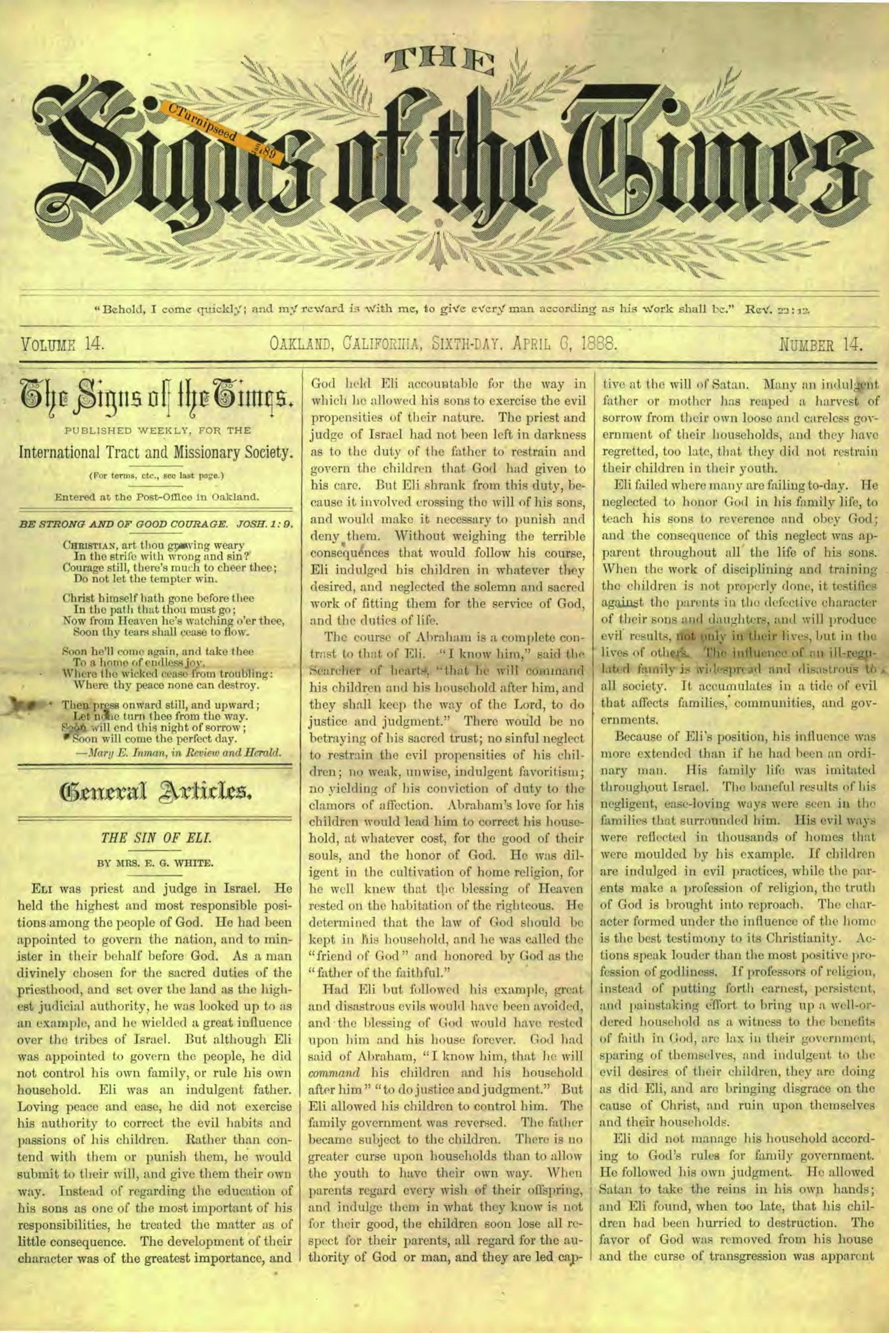 Vol. 14, No. 14.