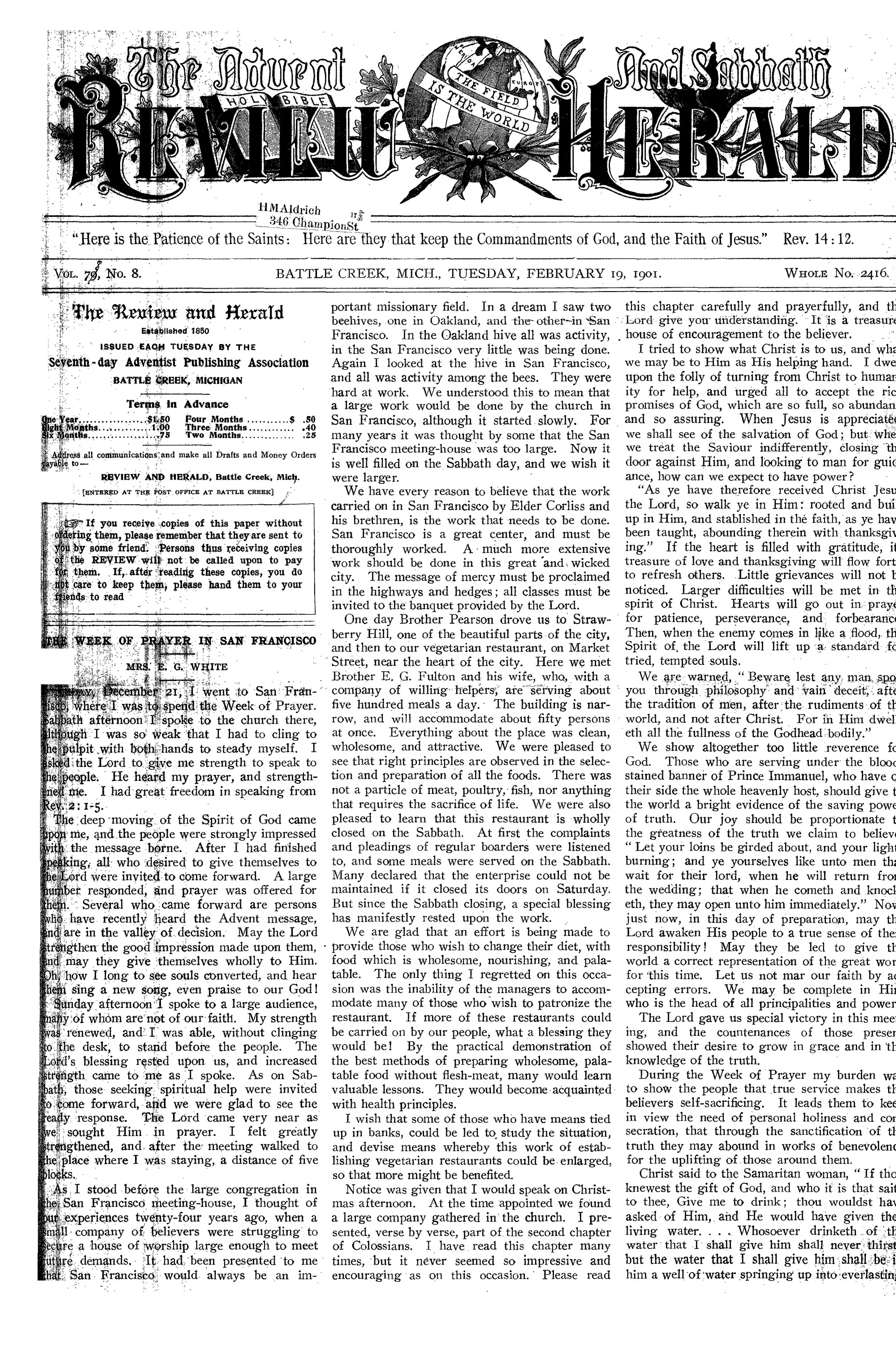 Vol. 78, No. 8.