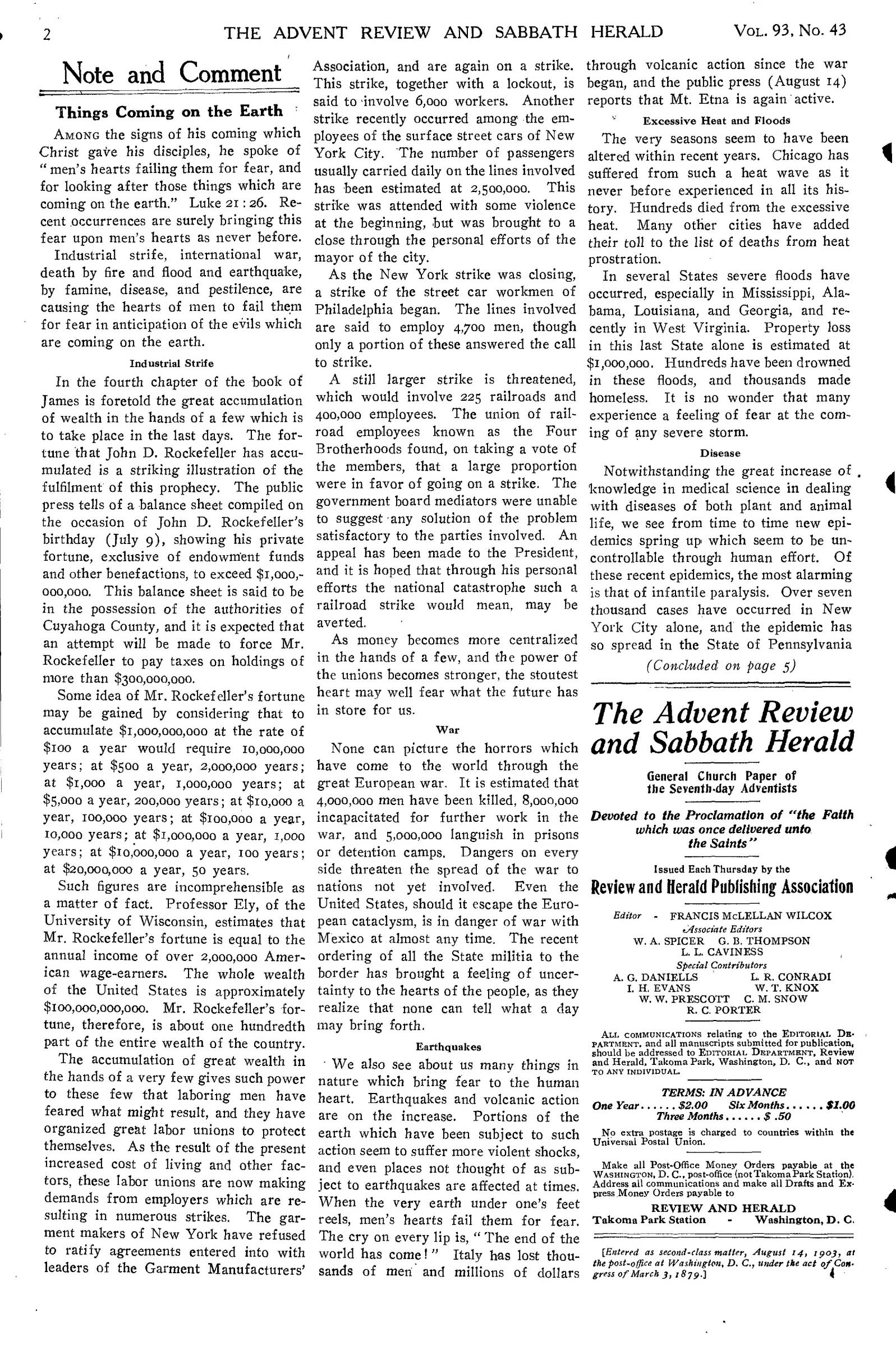 Vol. 93, No. 43.