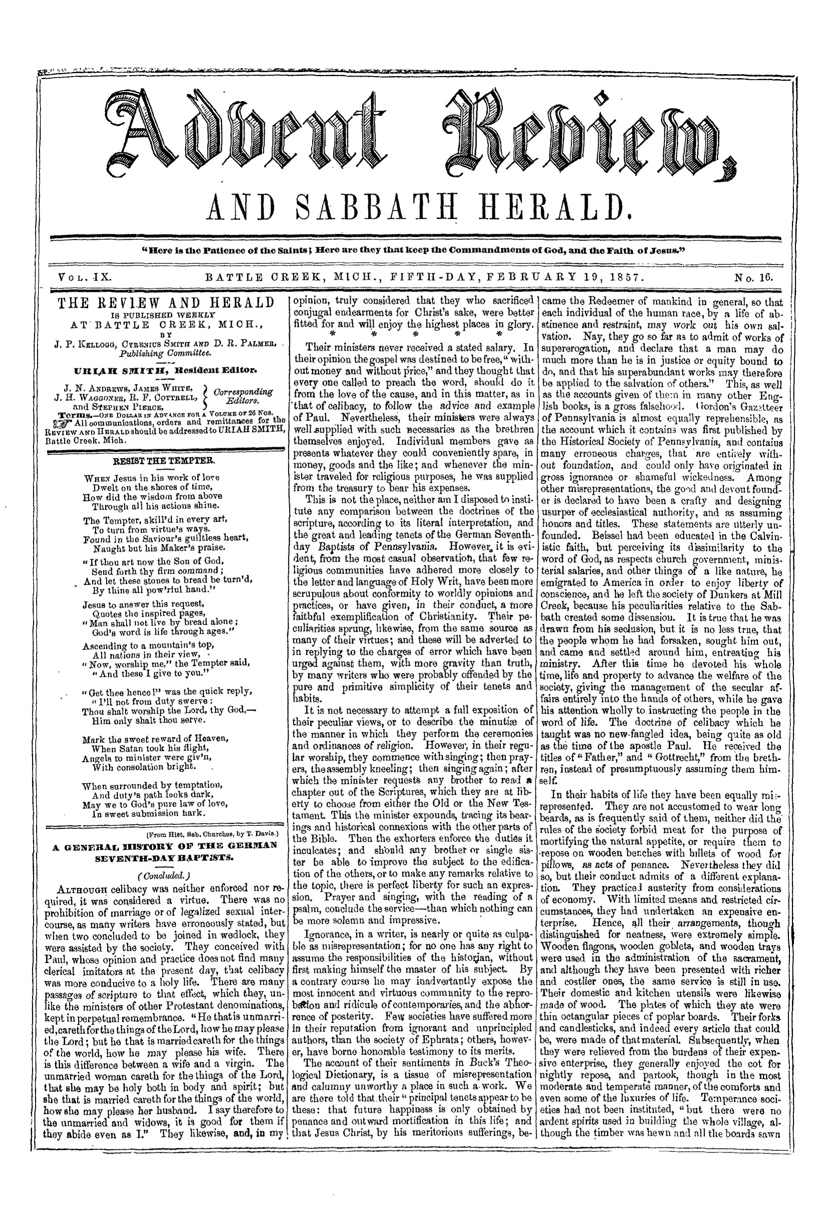 Vol. 9, No. 16.