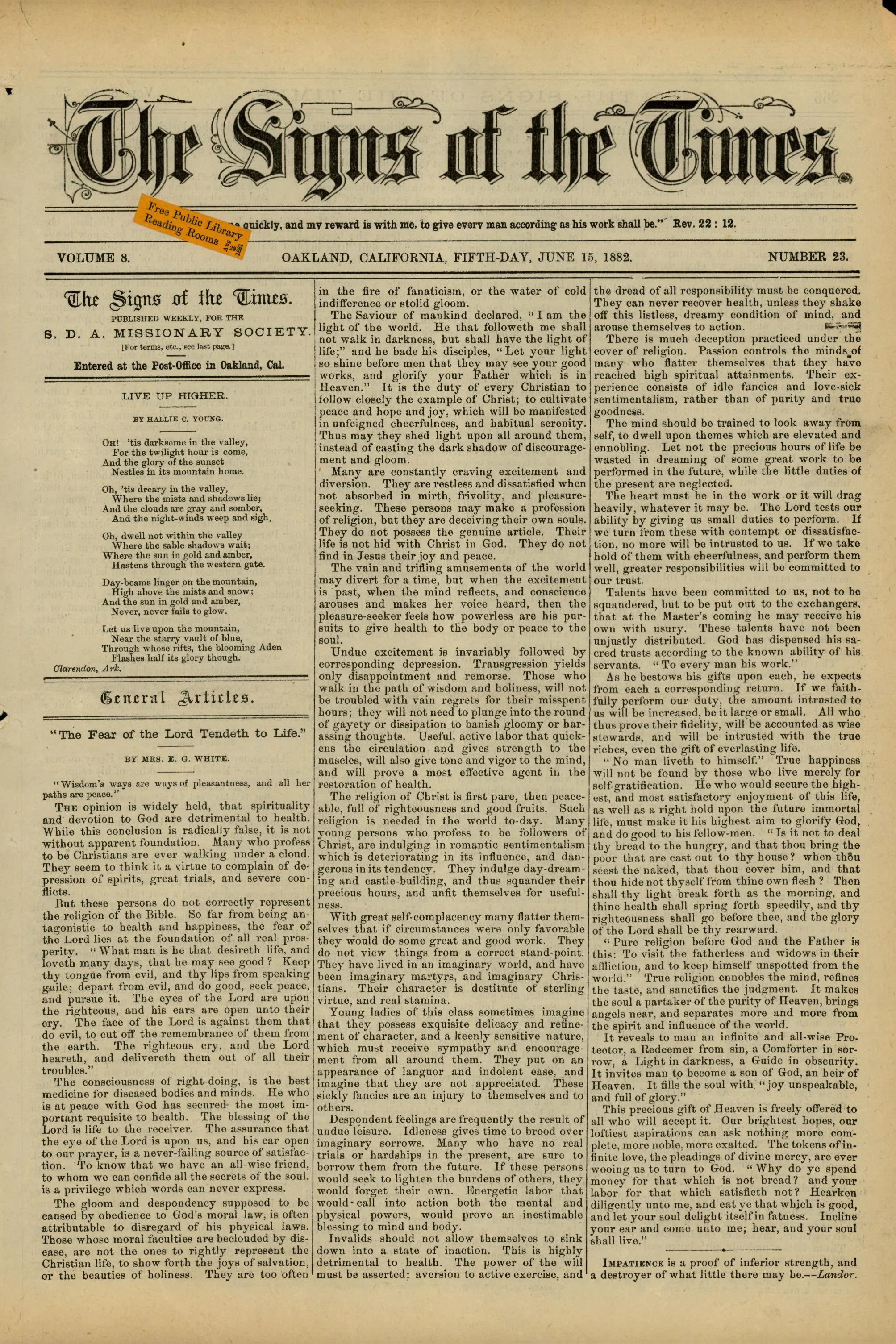 Vol. 8, No. 23.