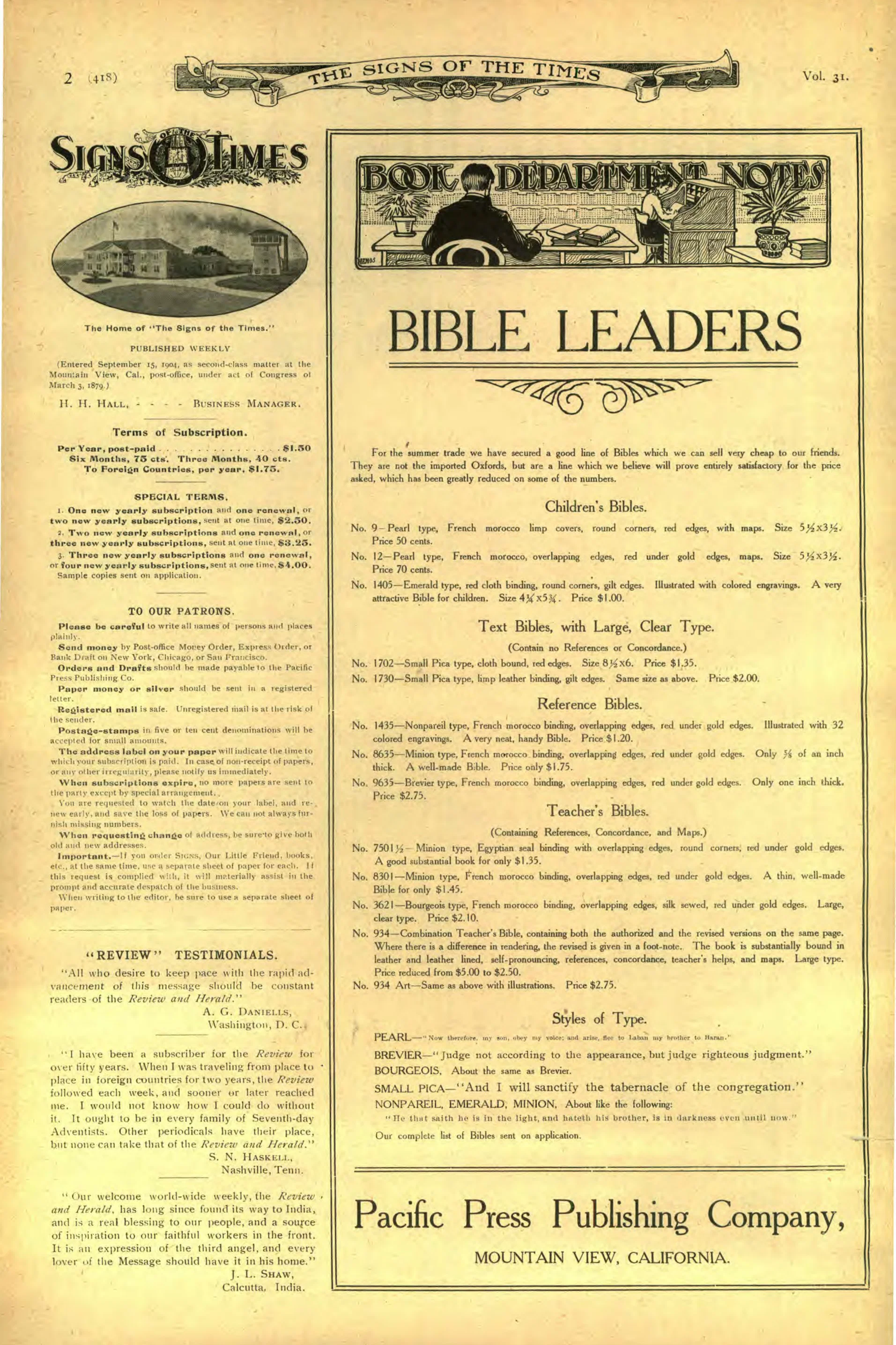 Vol. 31, No. 27.