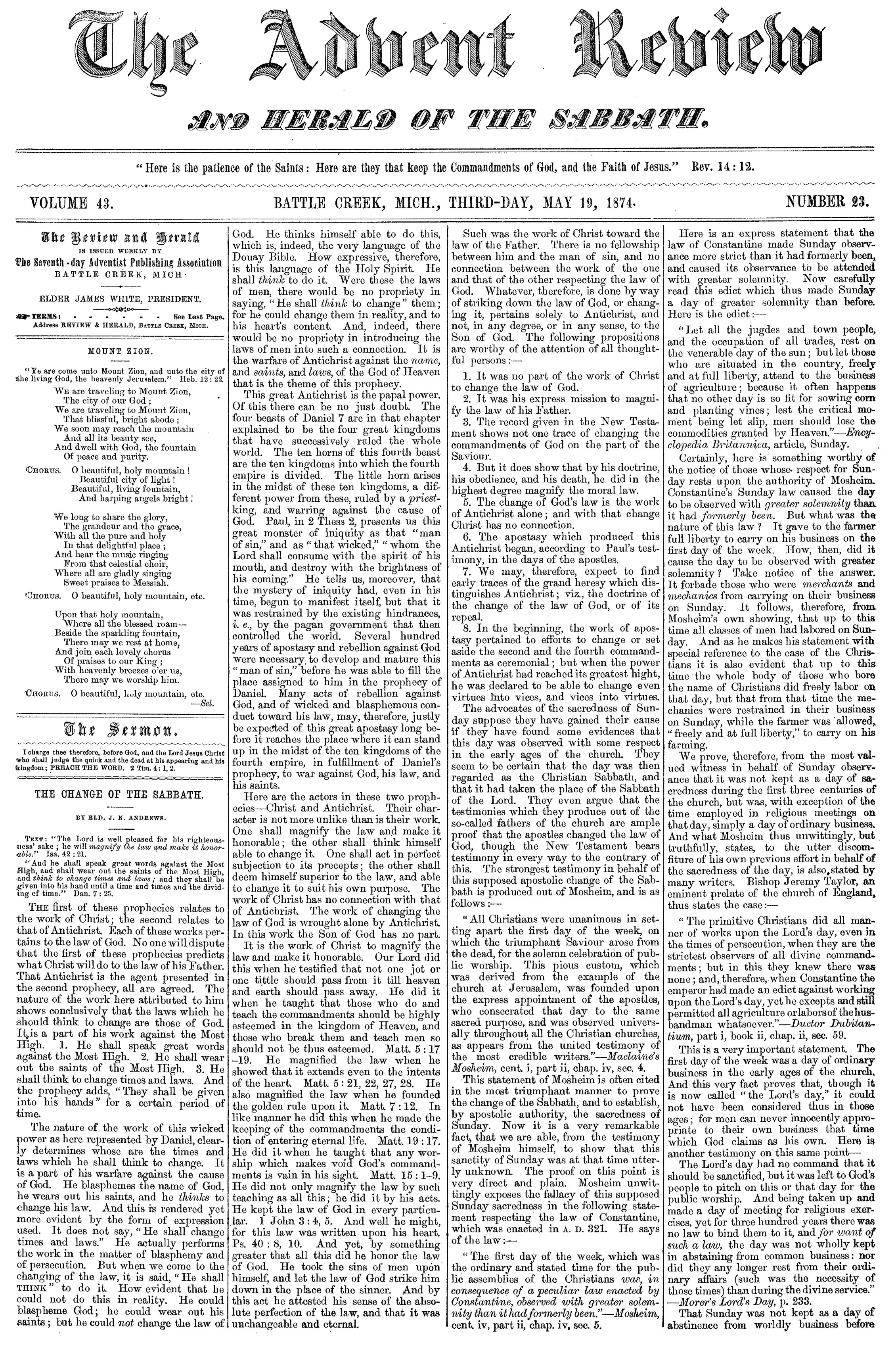 Vol. 43, No. 23.