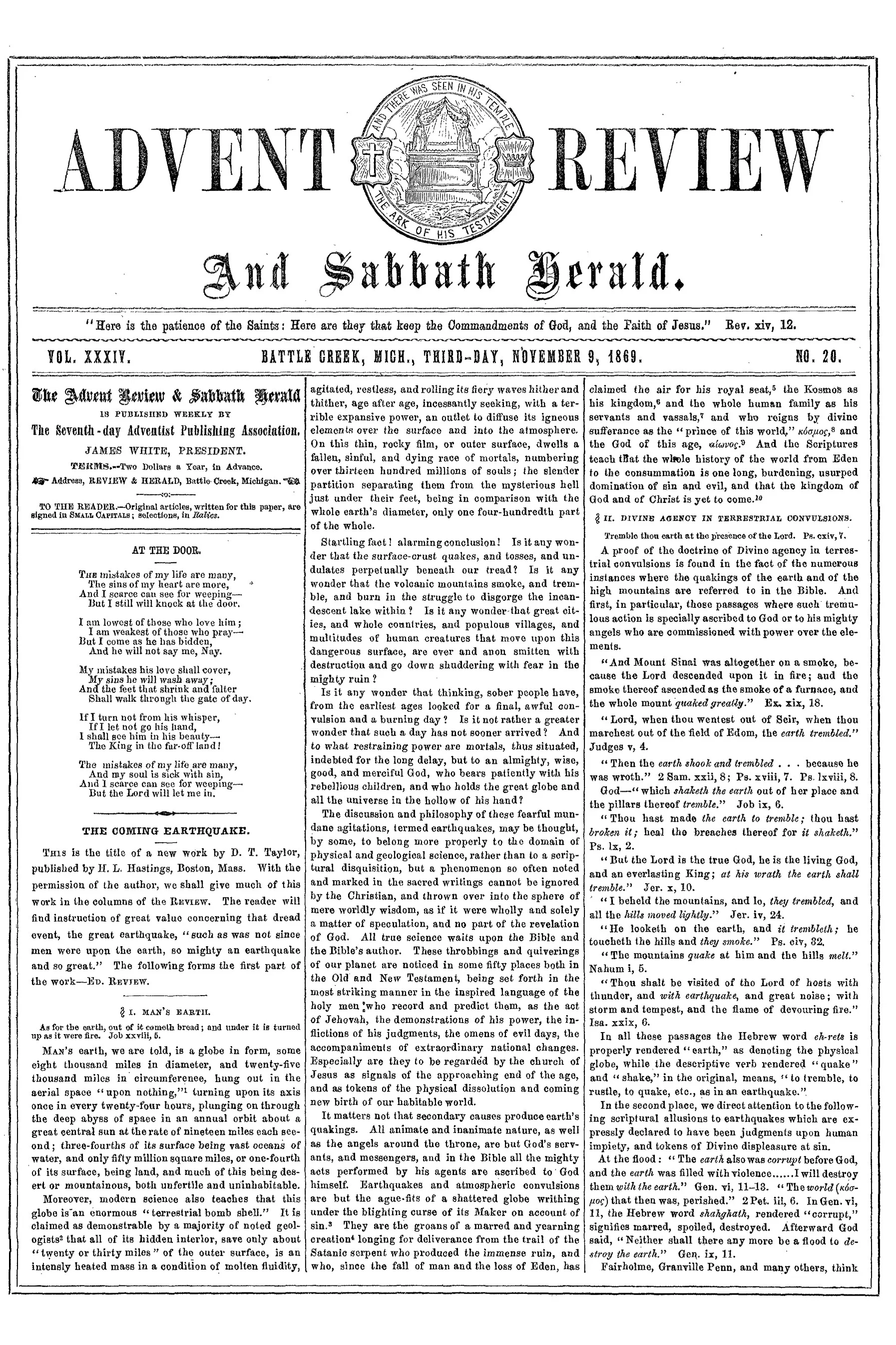 Vol. 34, No. 20.